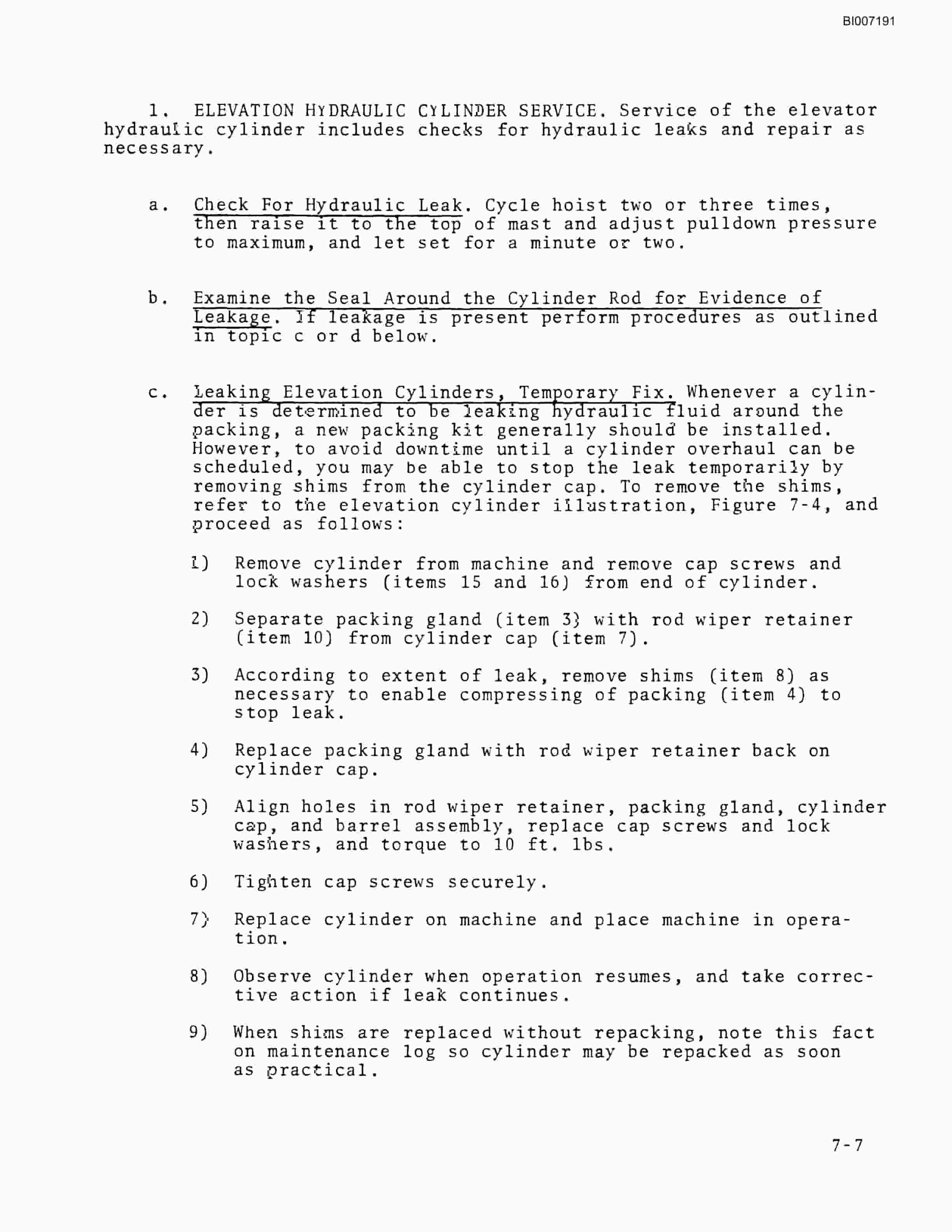 Bucyrus SK-35 Technical Manual BI007191-4