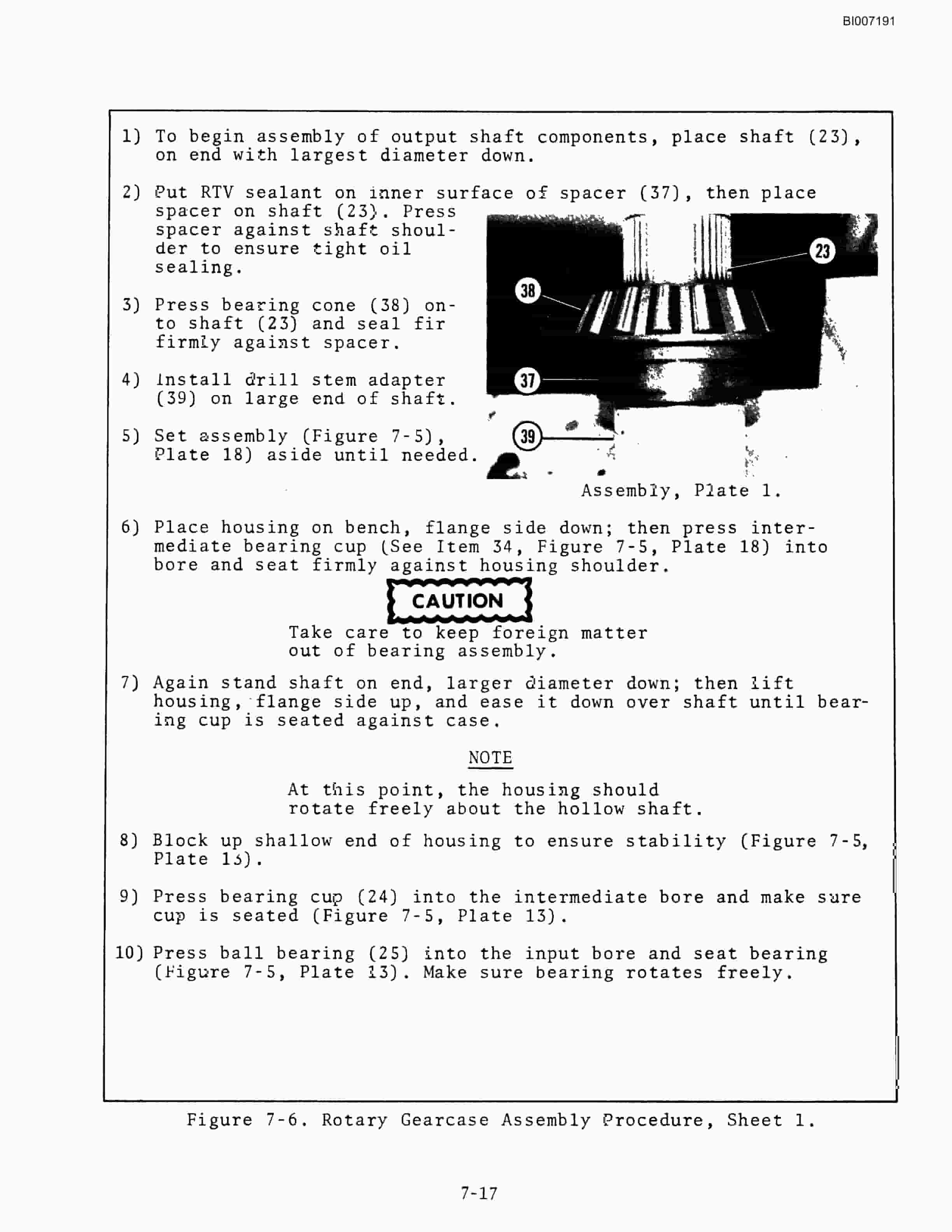 Bucyrus SK-35 Technical Manual BI007191-5