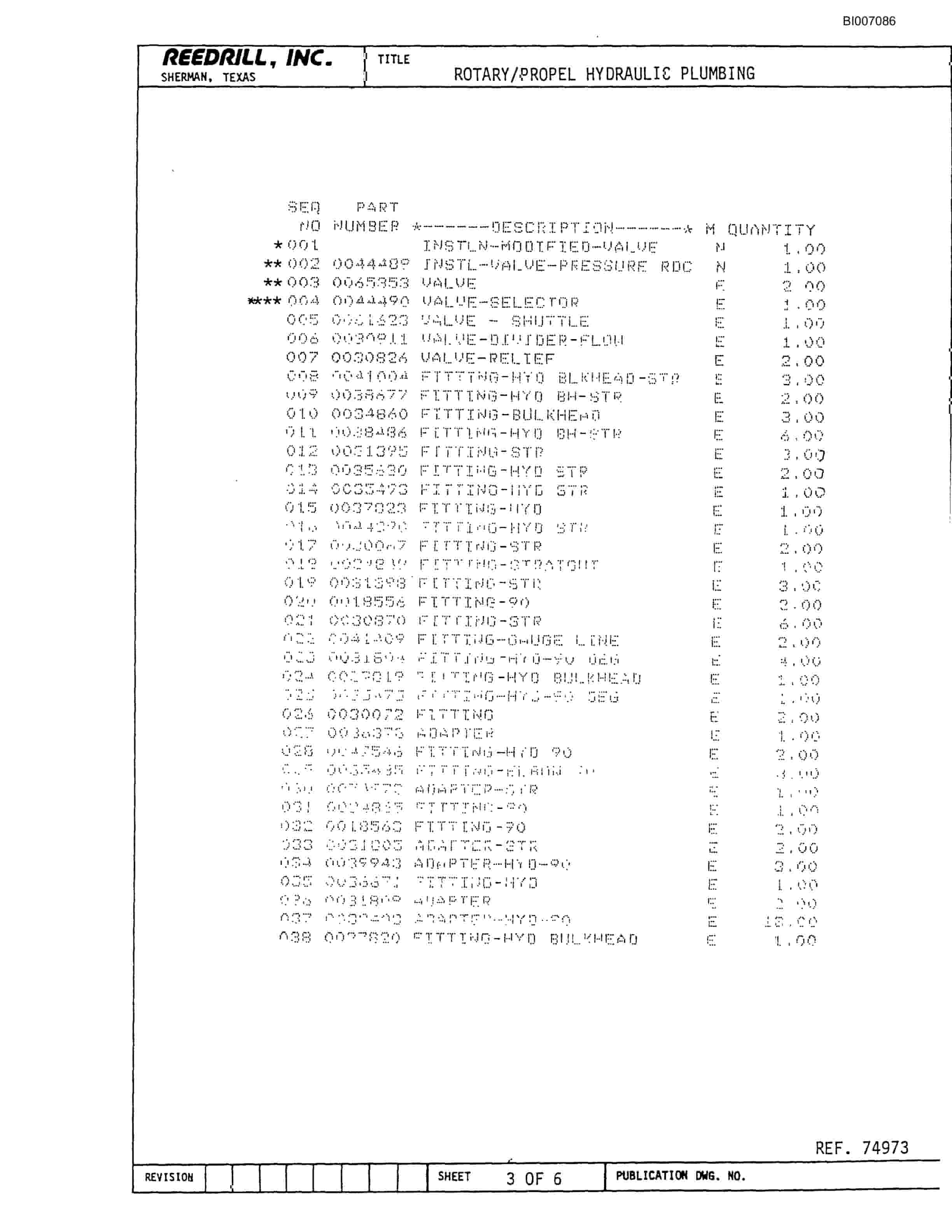 Bucyrus SK-40 Parts Catalog BI007086-4