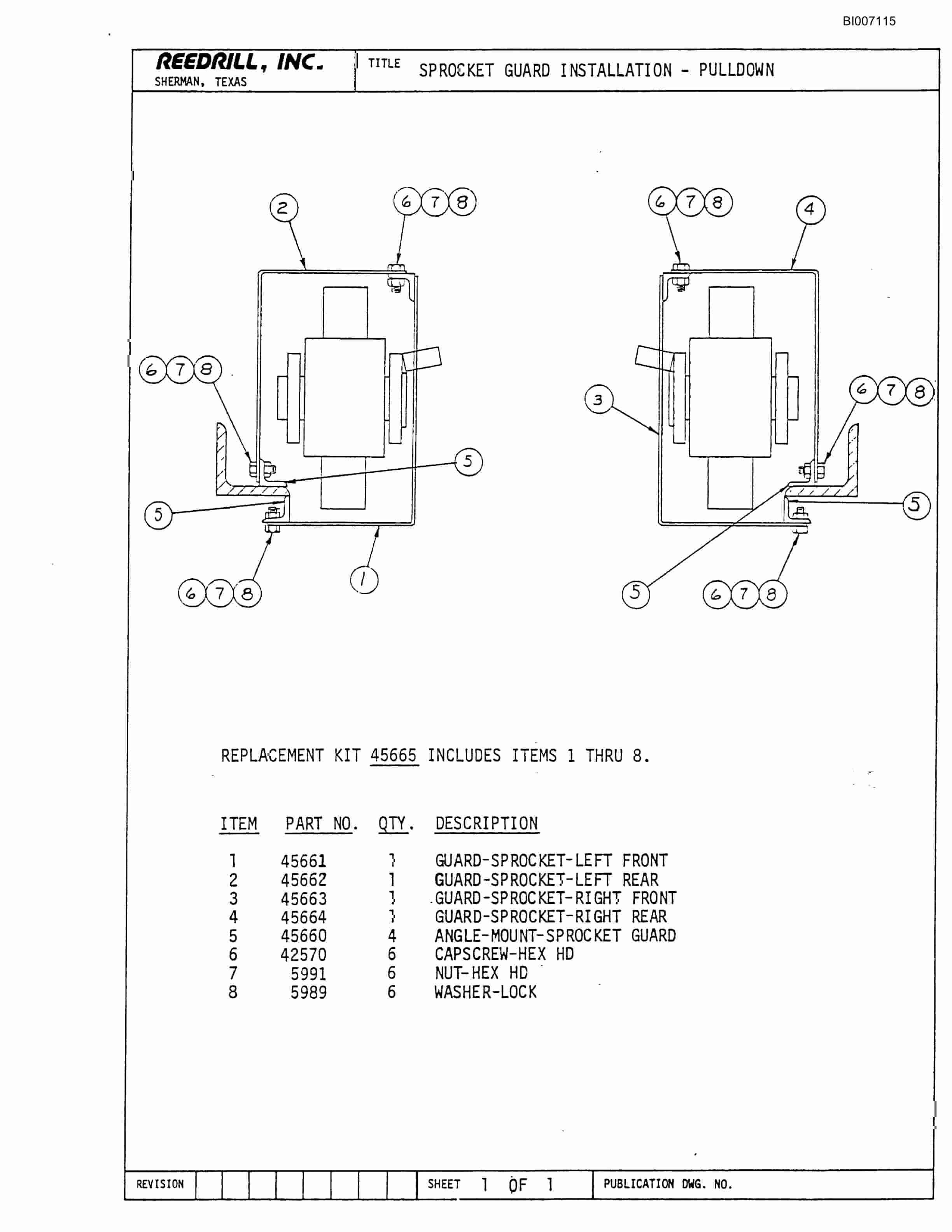 Bucyrus SK-40 Parts Catalog BI007115-3