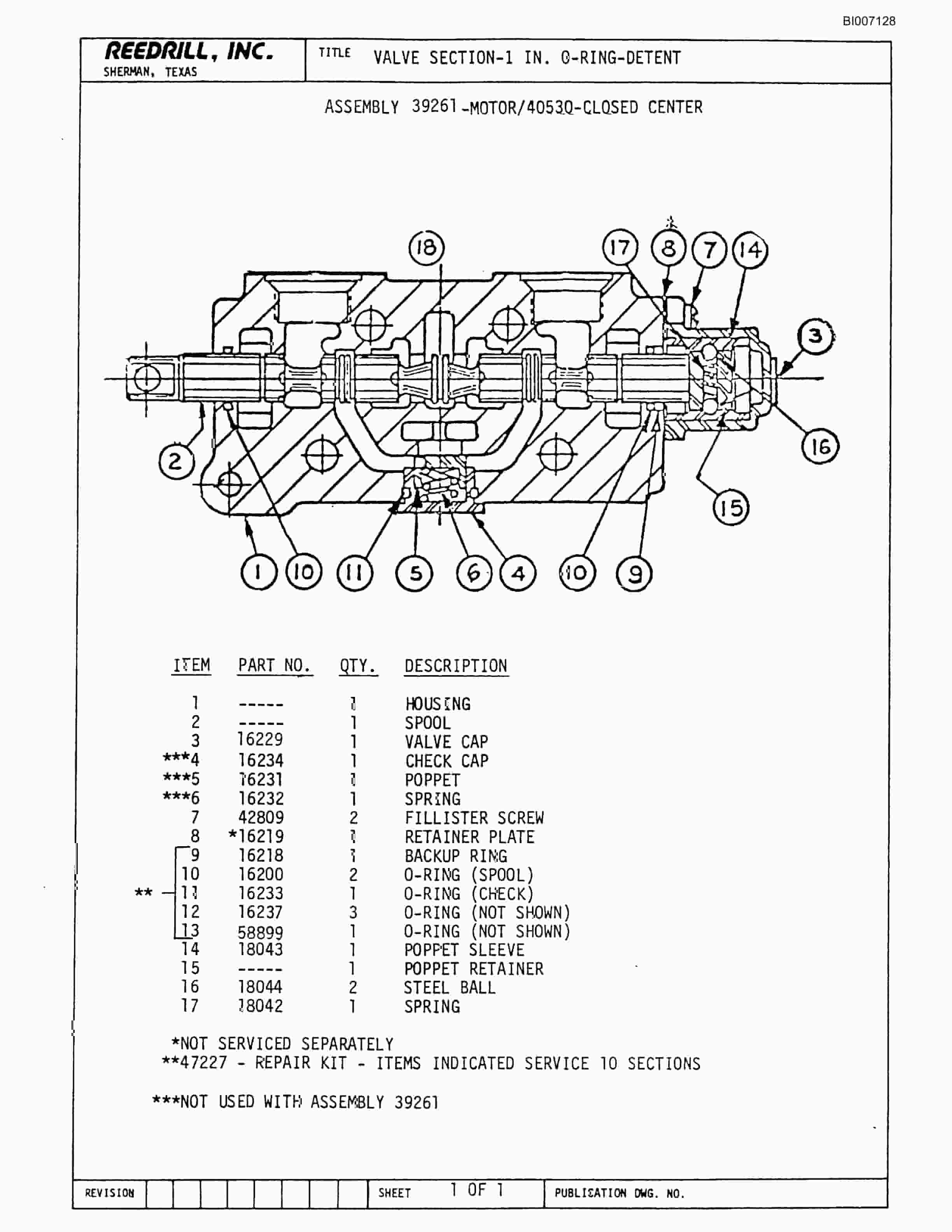Bucyrus SK-40 Parts Catalog BI007128-5