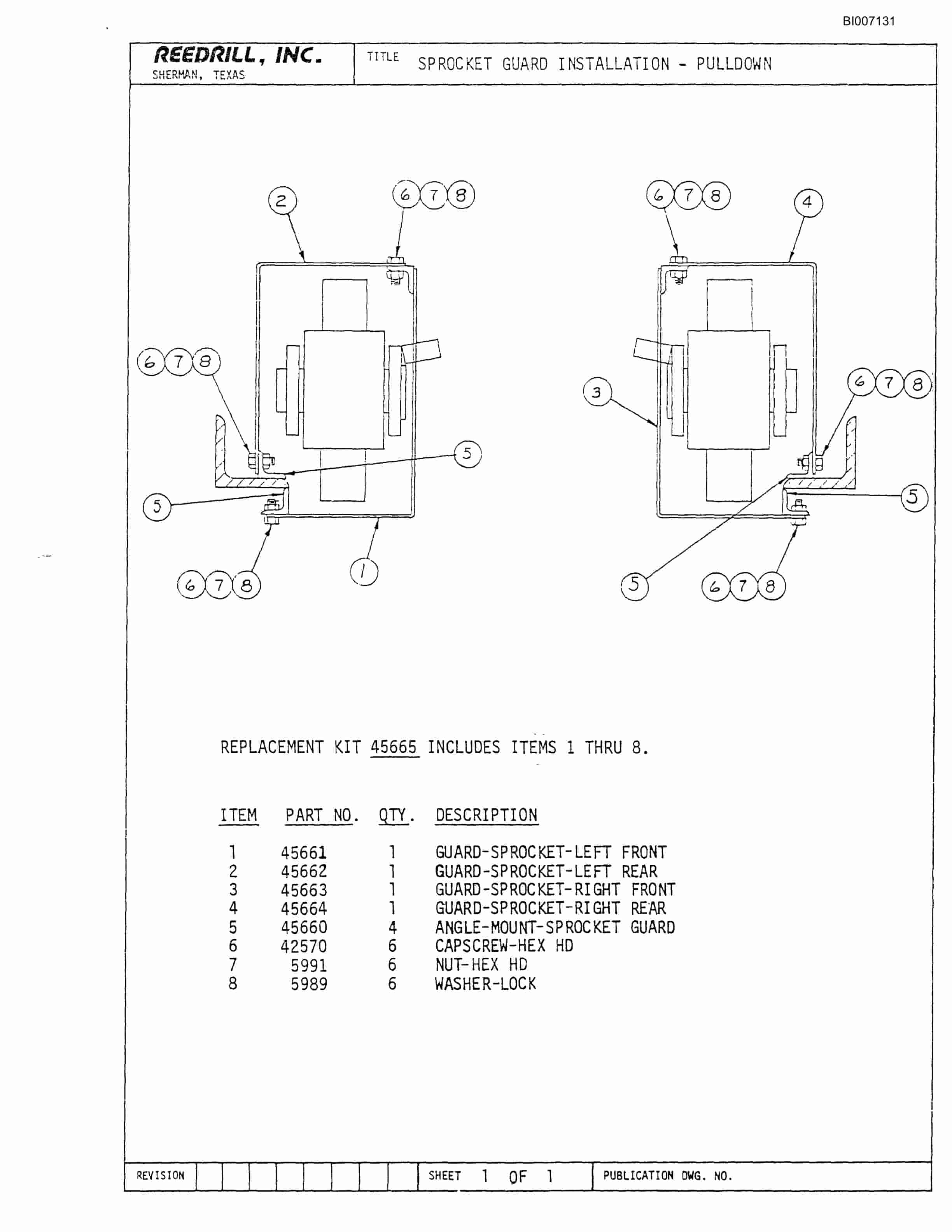 Bucyrus SK-40 Parts Catalog BI007131-3