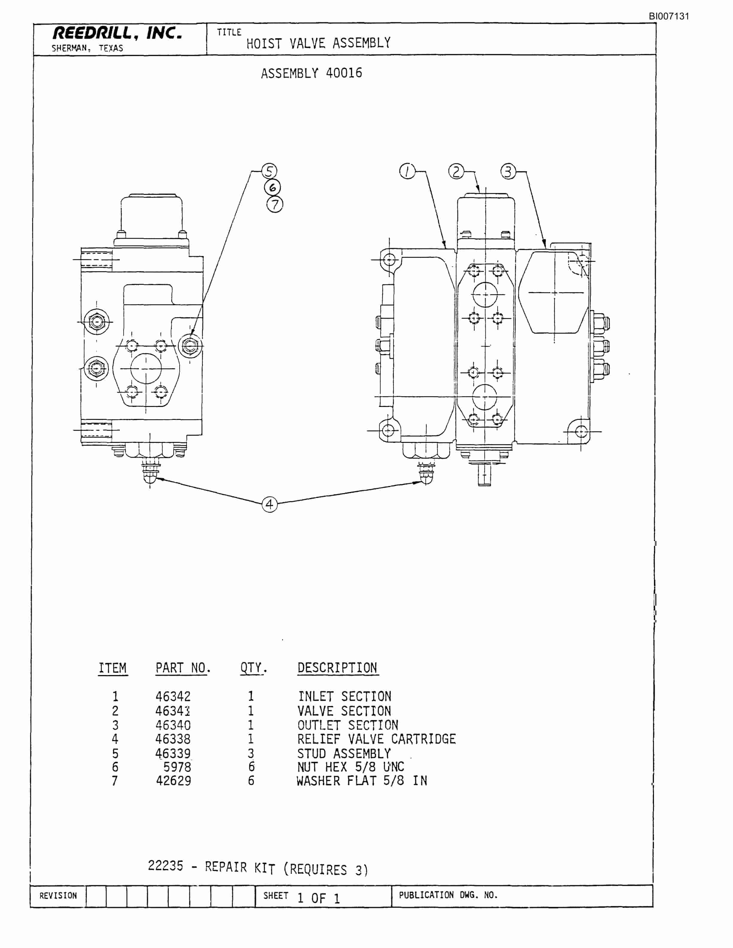 Bucyrus SK-40 Parts Catalog BI007131-4