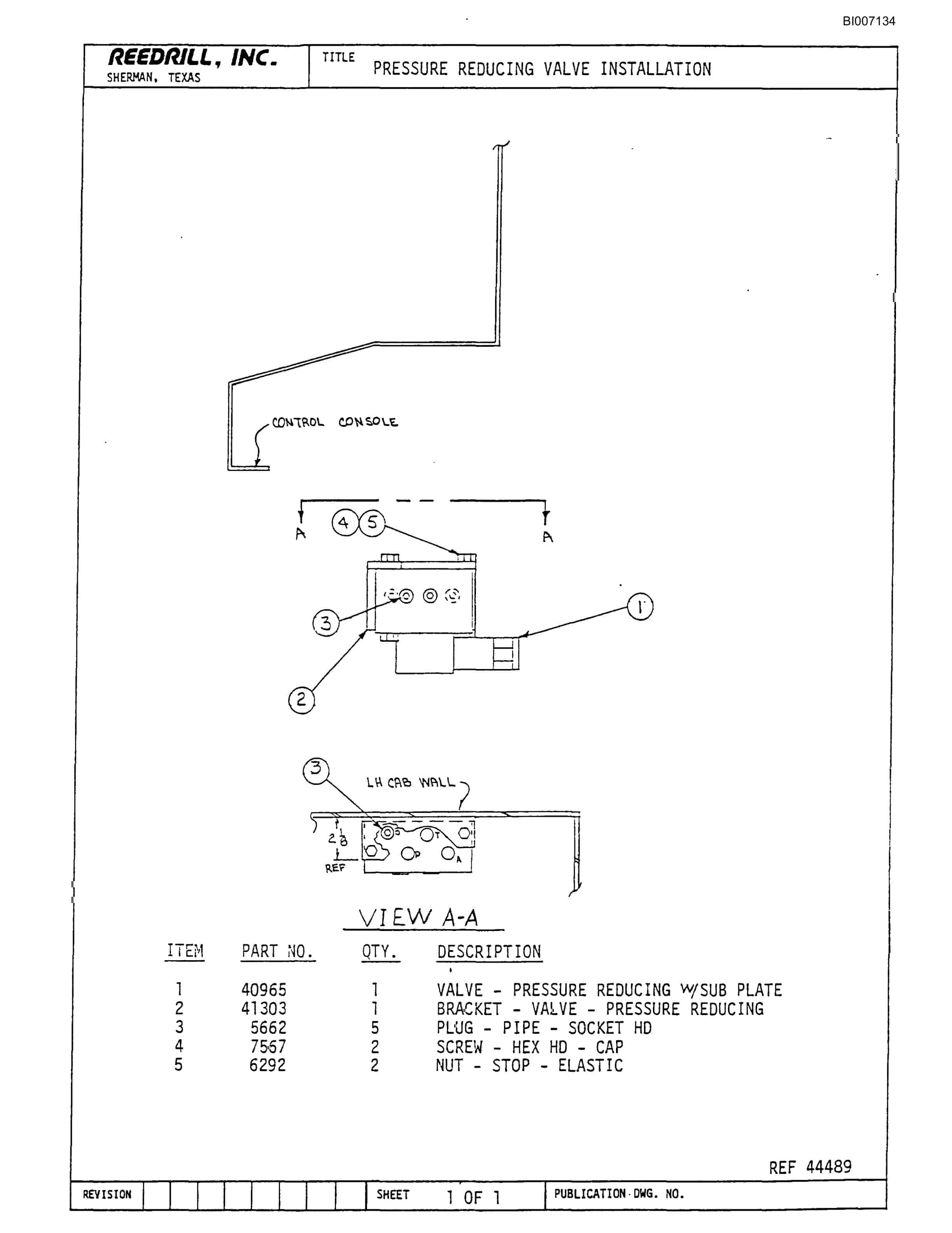 Bucyrus SK-40 Parts Catalog BI007134-5