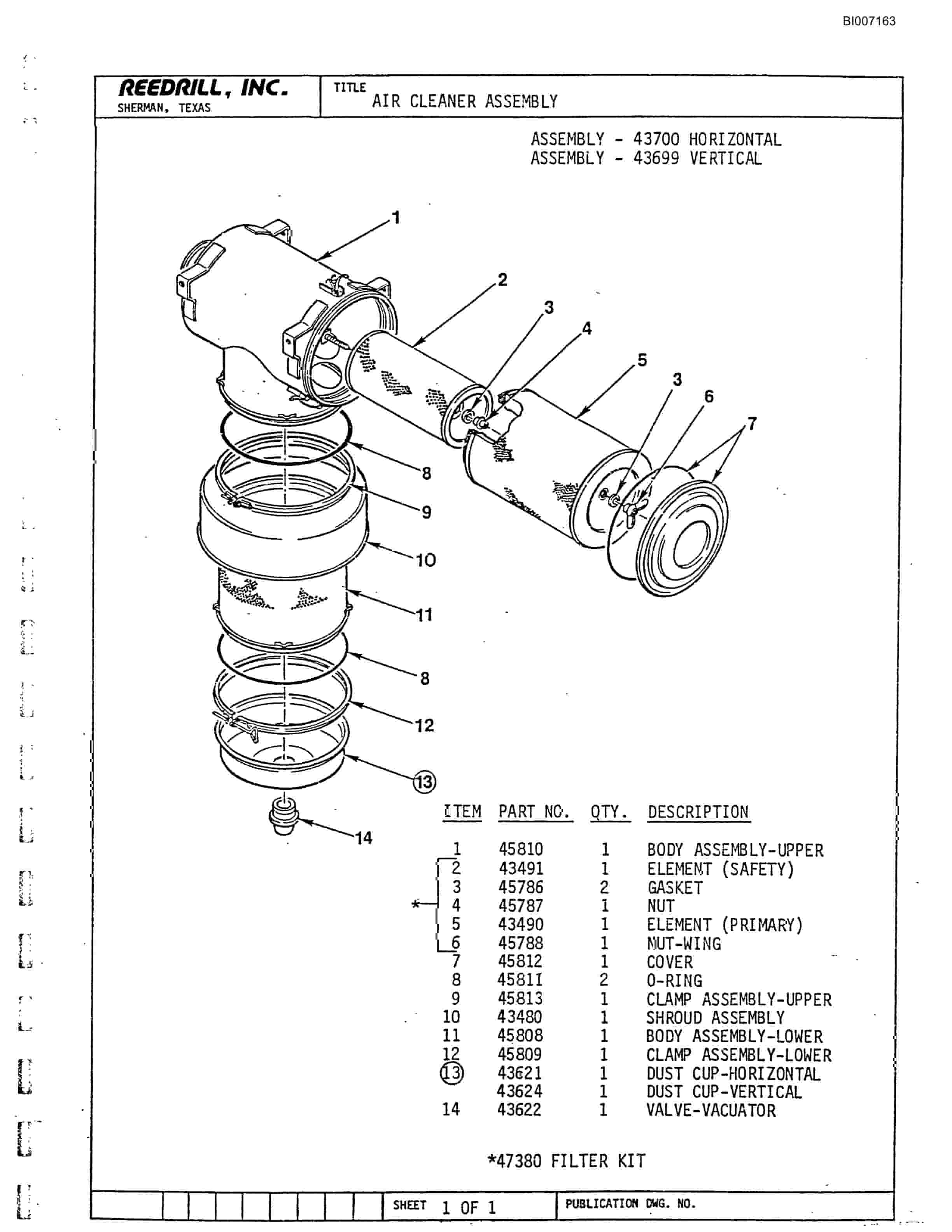 Bucyrus SK-40 Parts Catalog BI007163-2