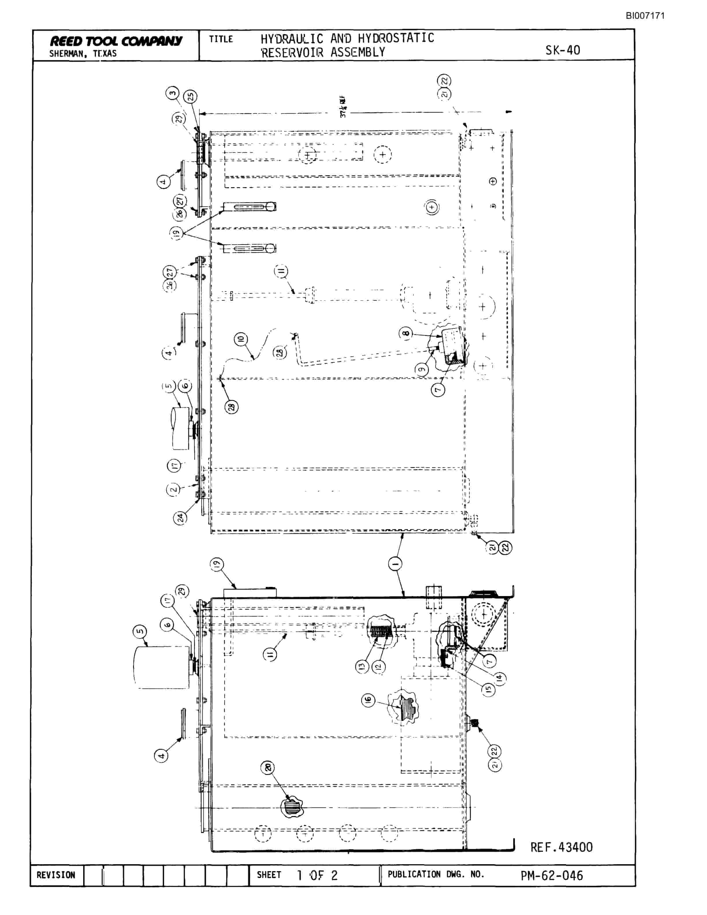 Bucyrus SK-40 Parts Catalog BI007171-4