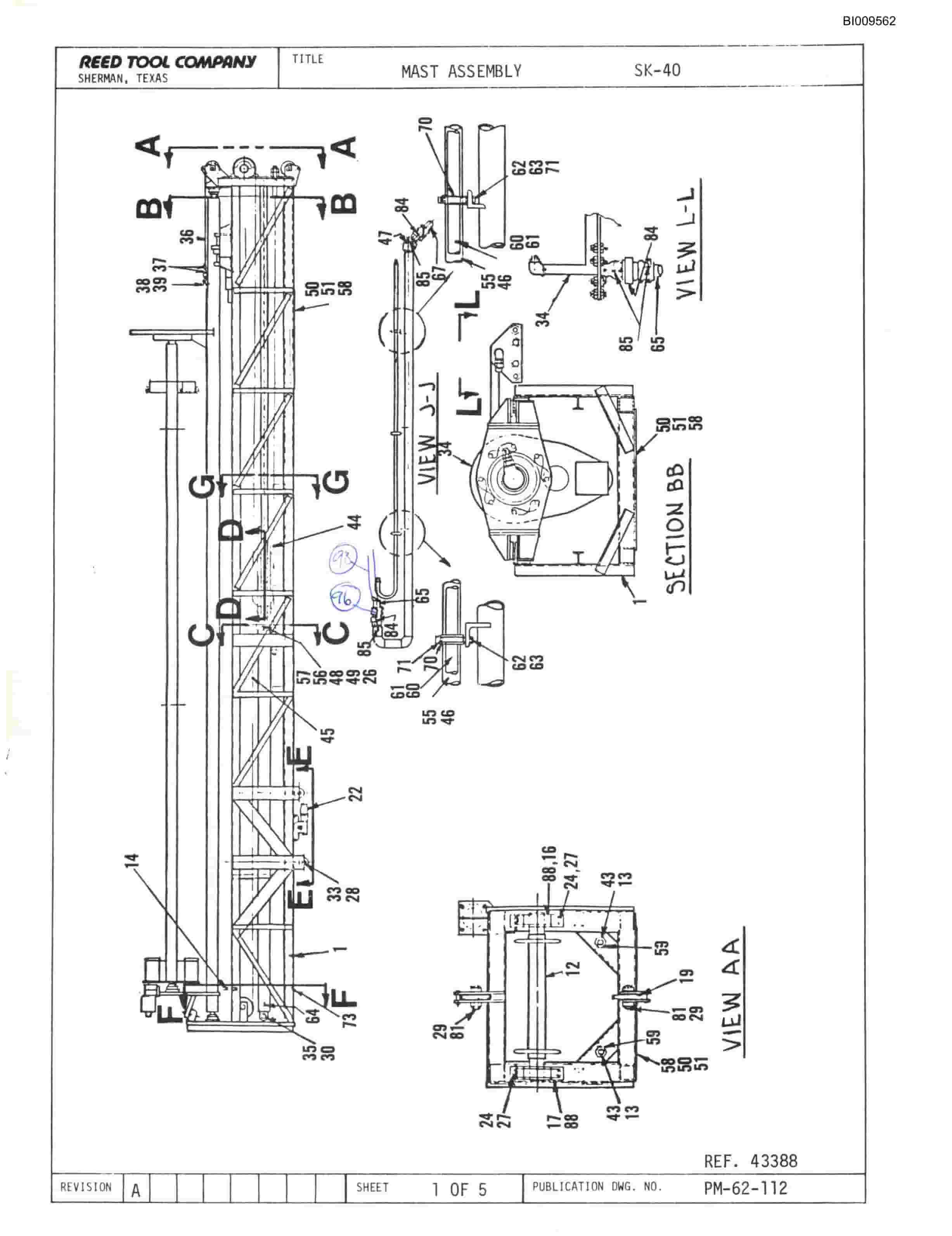 Bucyrus SK-40 Parts Catalog BI009562-3