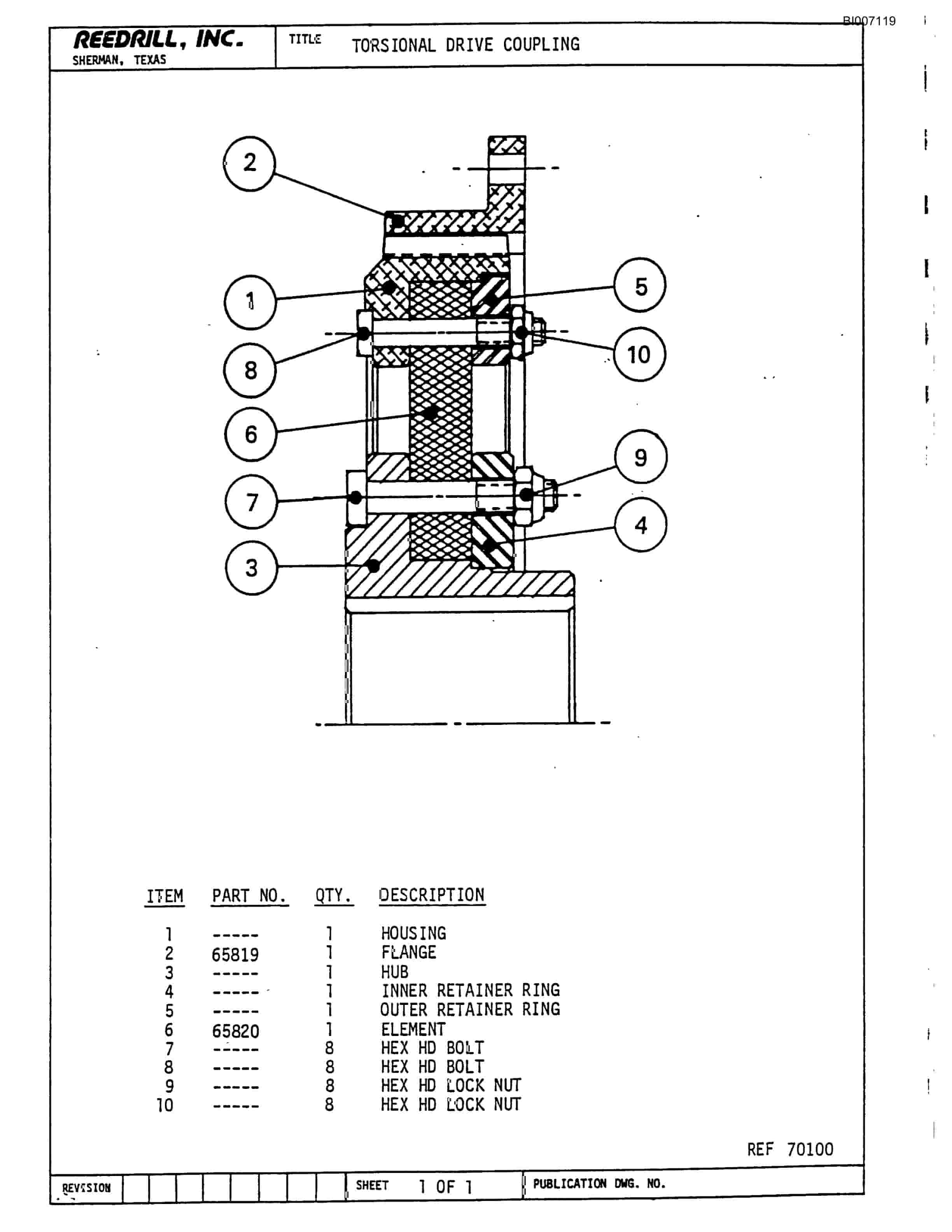 Bucyrus SK-40HP Parts Catalog BI007119-2