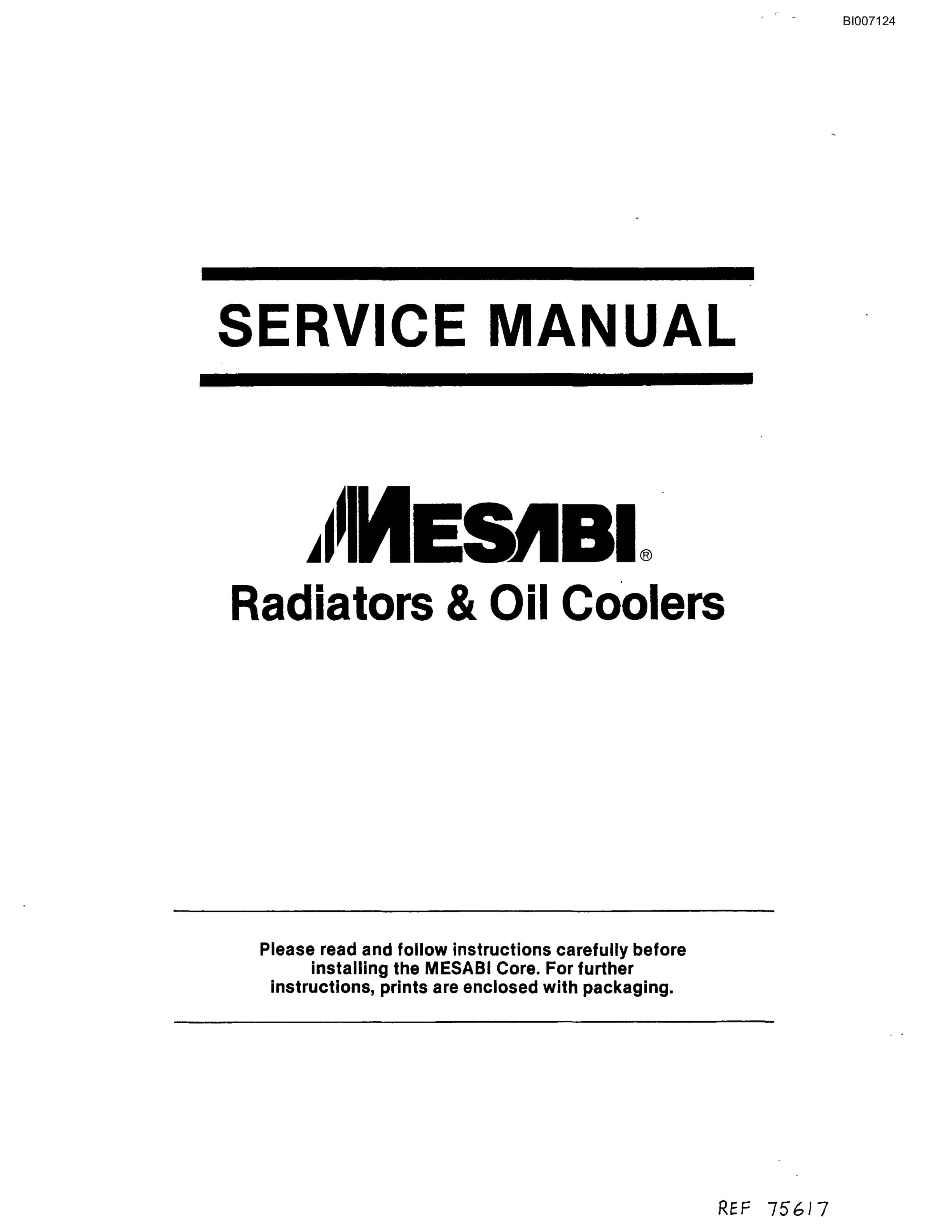 Bucyrus SK-40HP Parts Catalog BI007124-2
