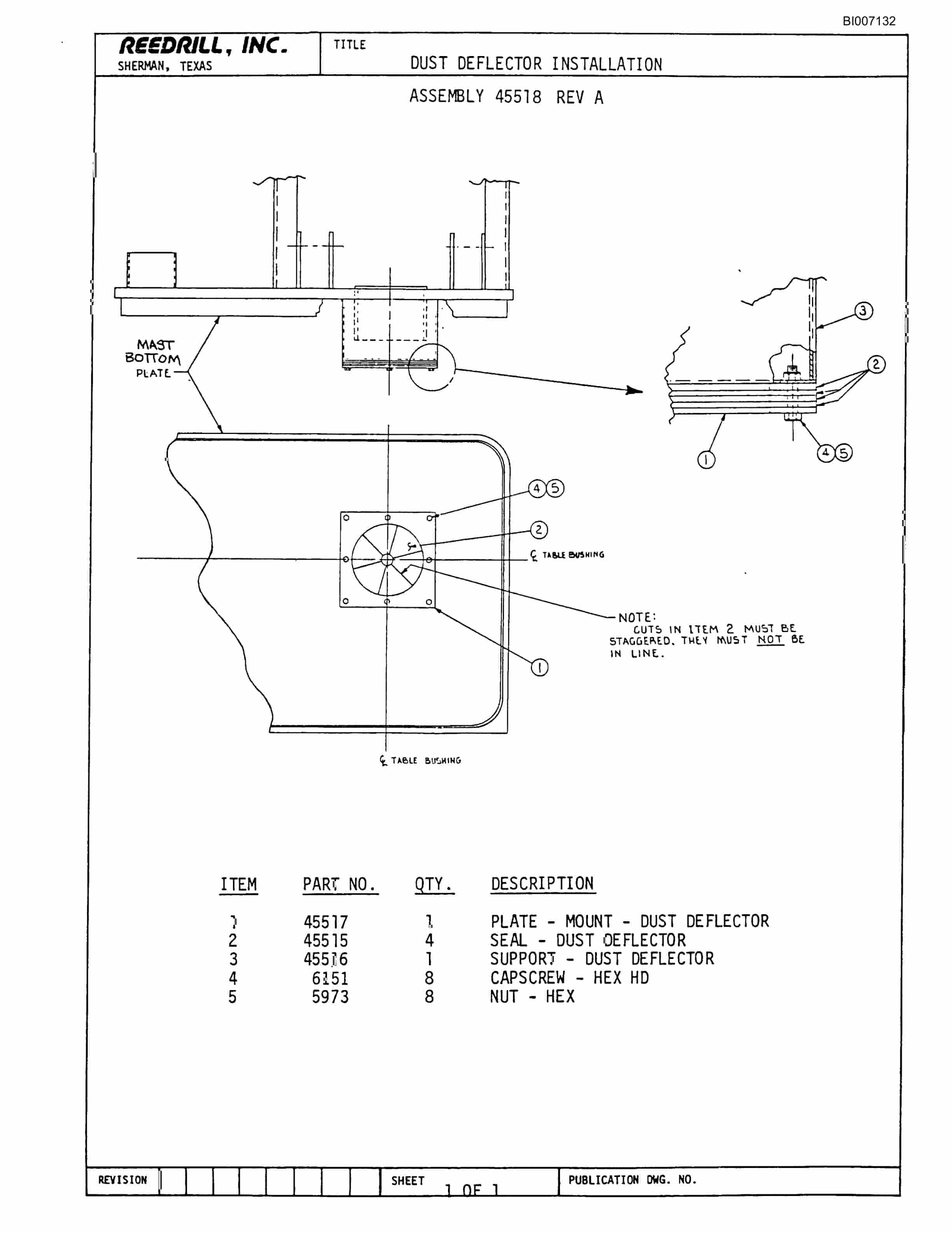 Bucyrus SK-40HP Parts Catalog BI007132-3
