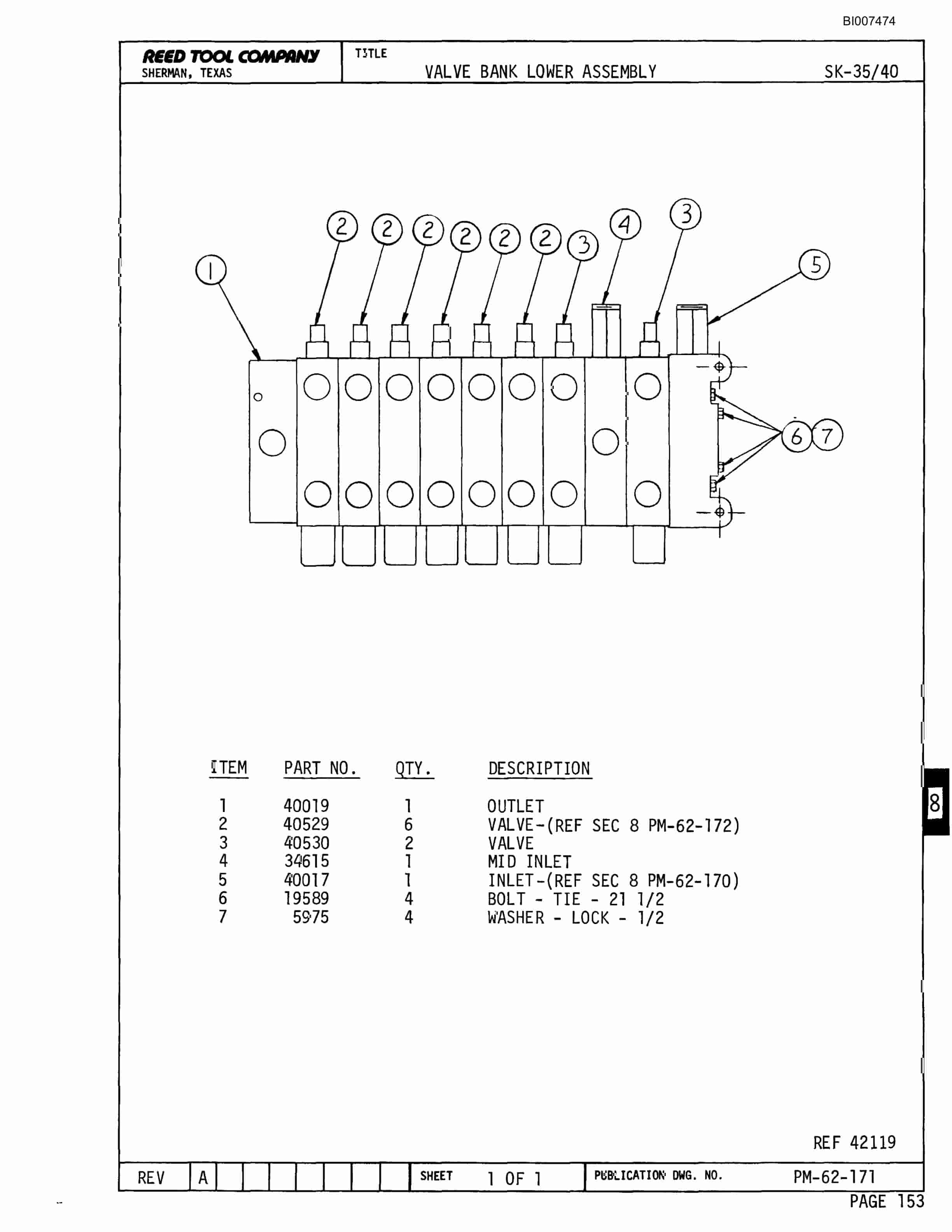 Bucyrus SK-40HP Parts Catalog BI007474-3