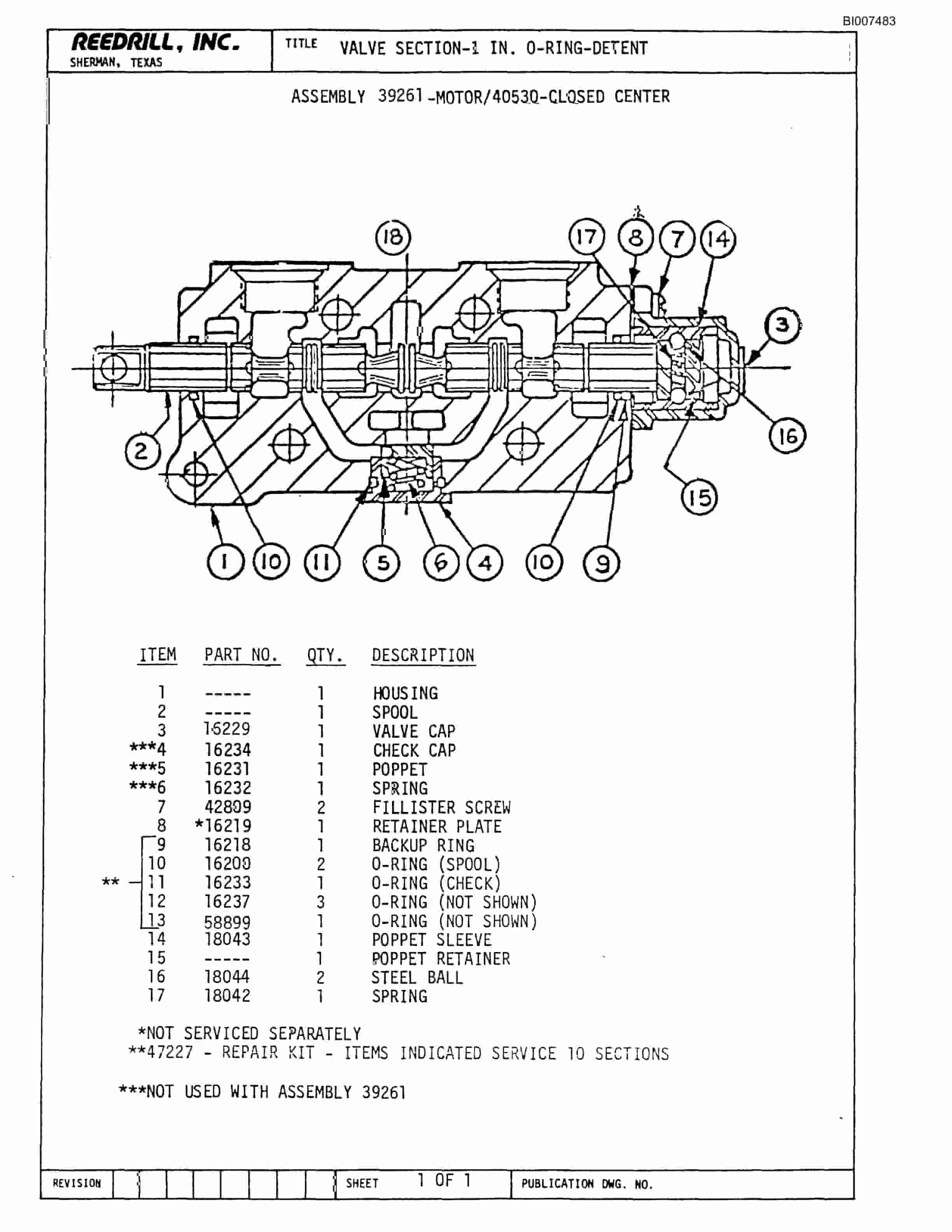 Bucyrus SK-40HP Parts Catalog BI007483-4