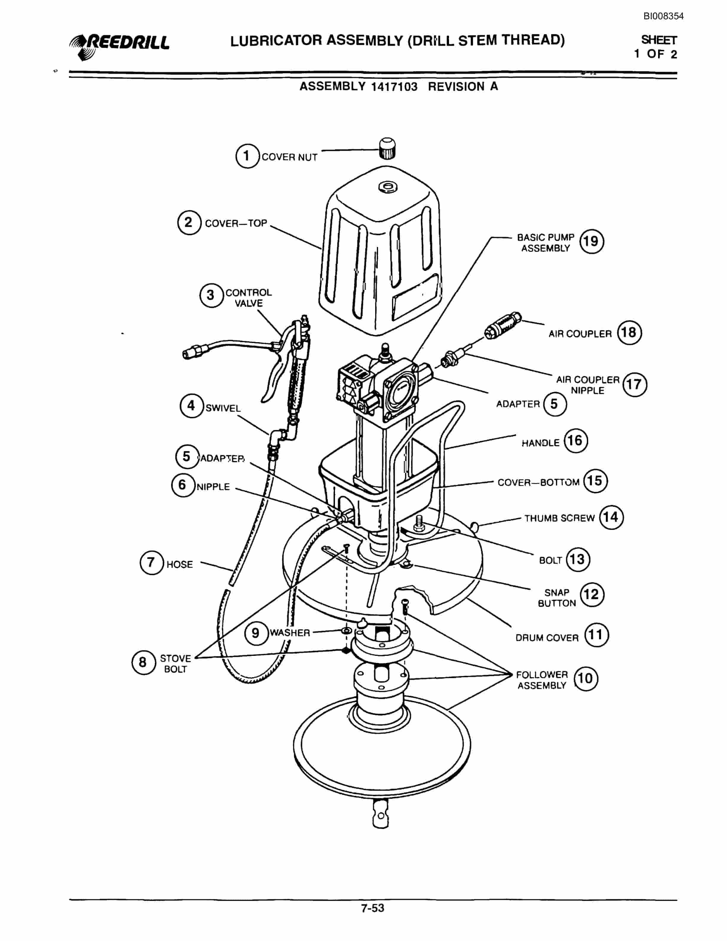 Bucyrus SK 40i-60i Parts Catalog BI008354-5