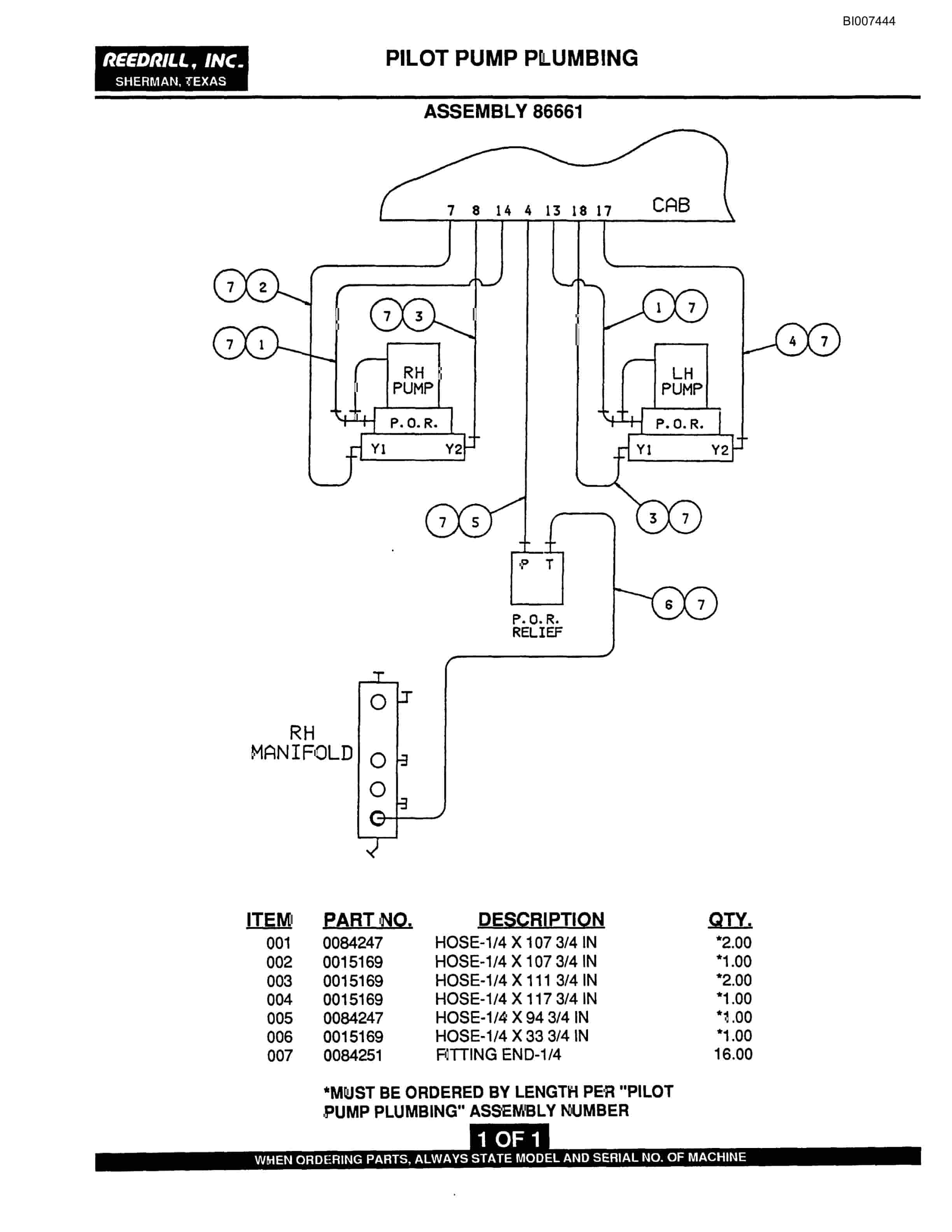 Bucyrus SK-40i Parts Catalog BI007444-5