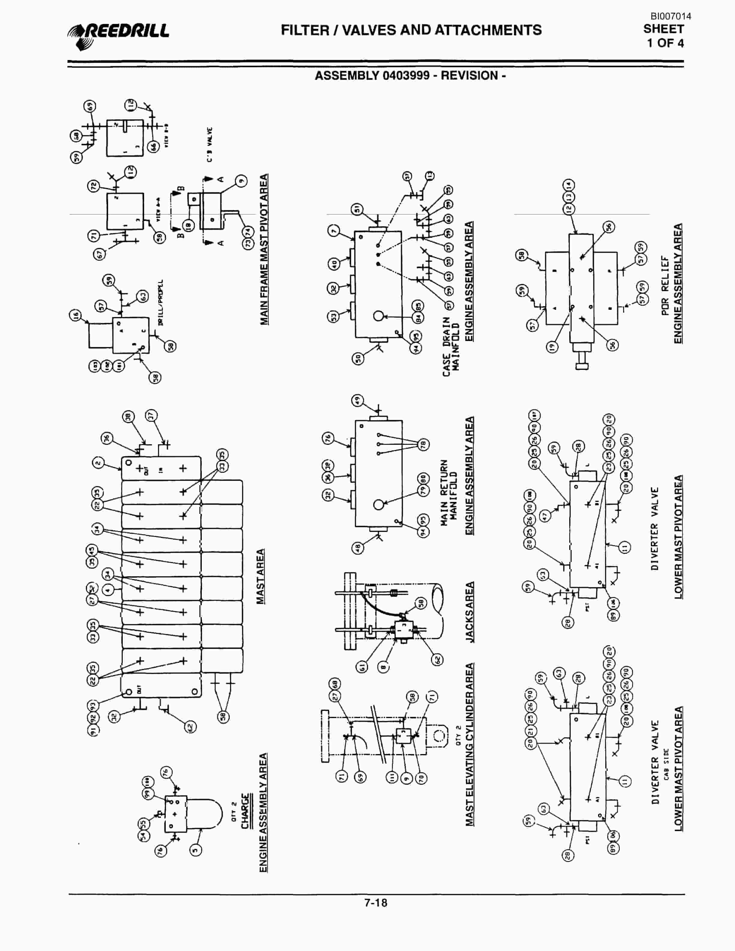 Bucyrus SK-45i High Pressure Parts Catalog BI007014-4