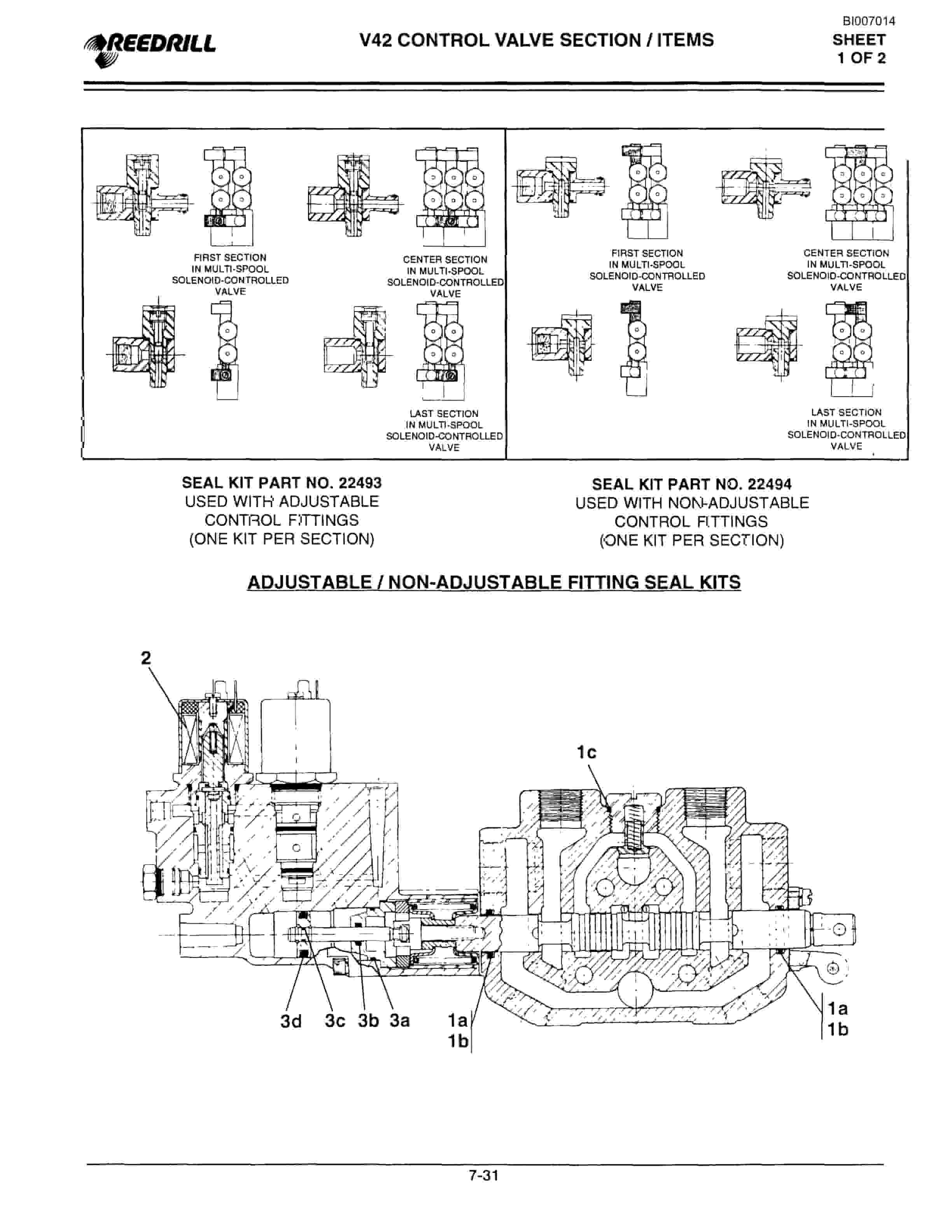 Bucyrus SK-45i High Pressure Parts Catalog BI007014-5