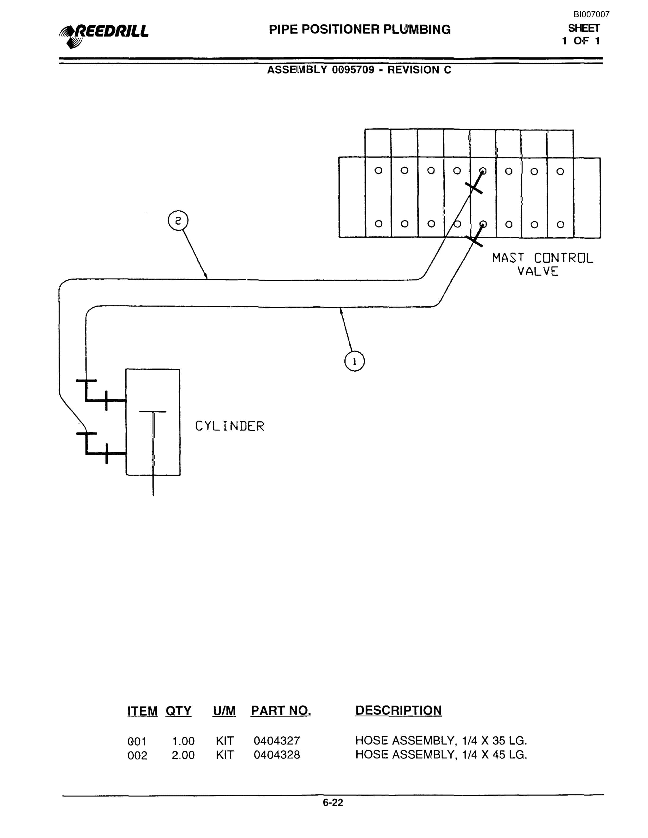Bucyrus SK-45i Parts Catalog BI007007-3