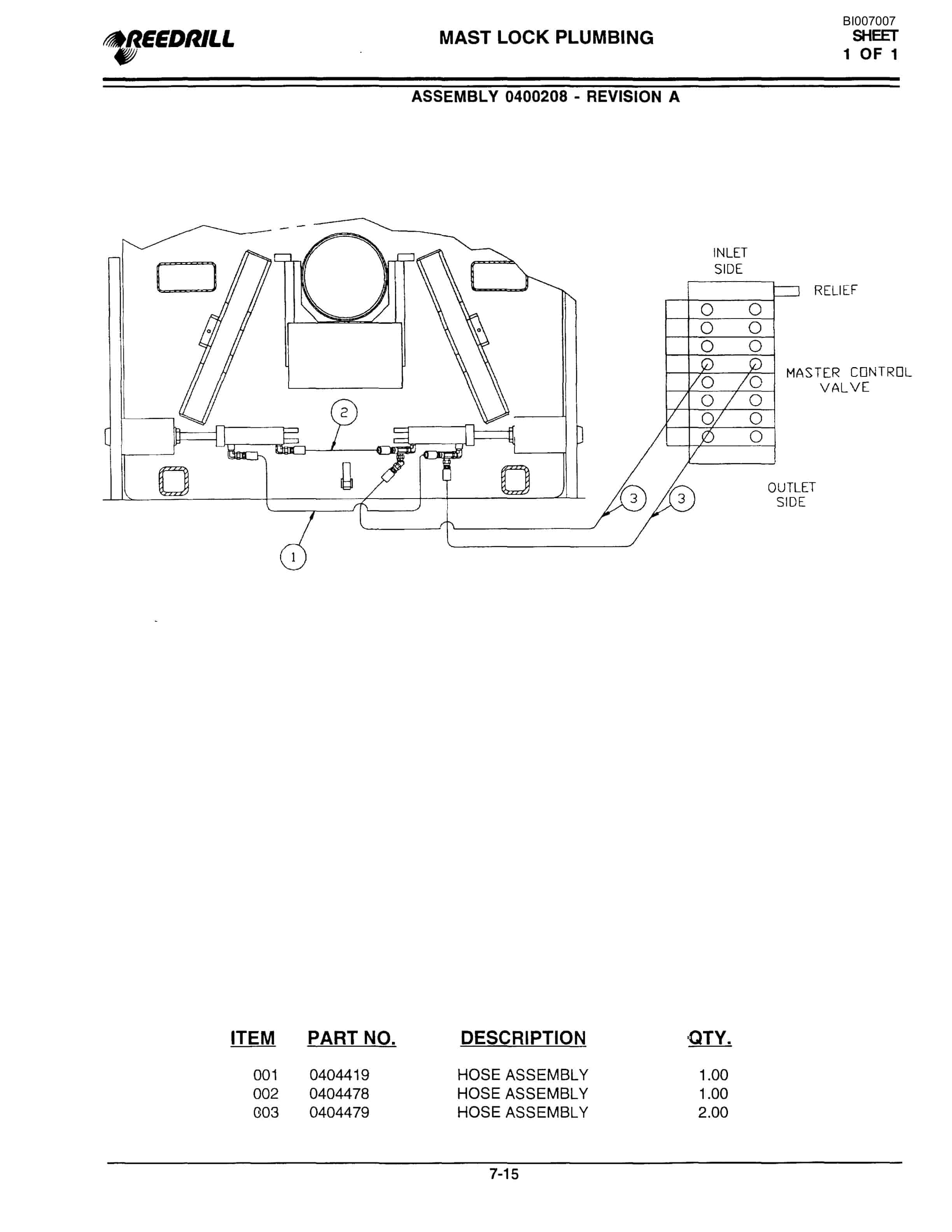 Bucyrus SK-45i Parts Catalog BI007007-4