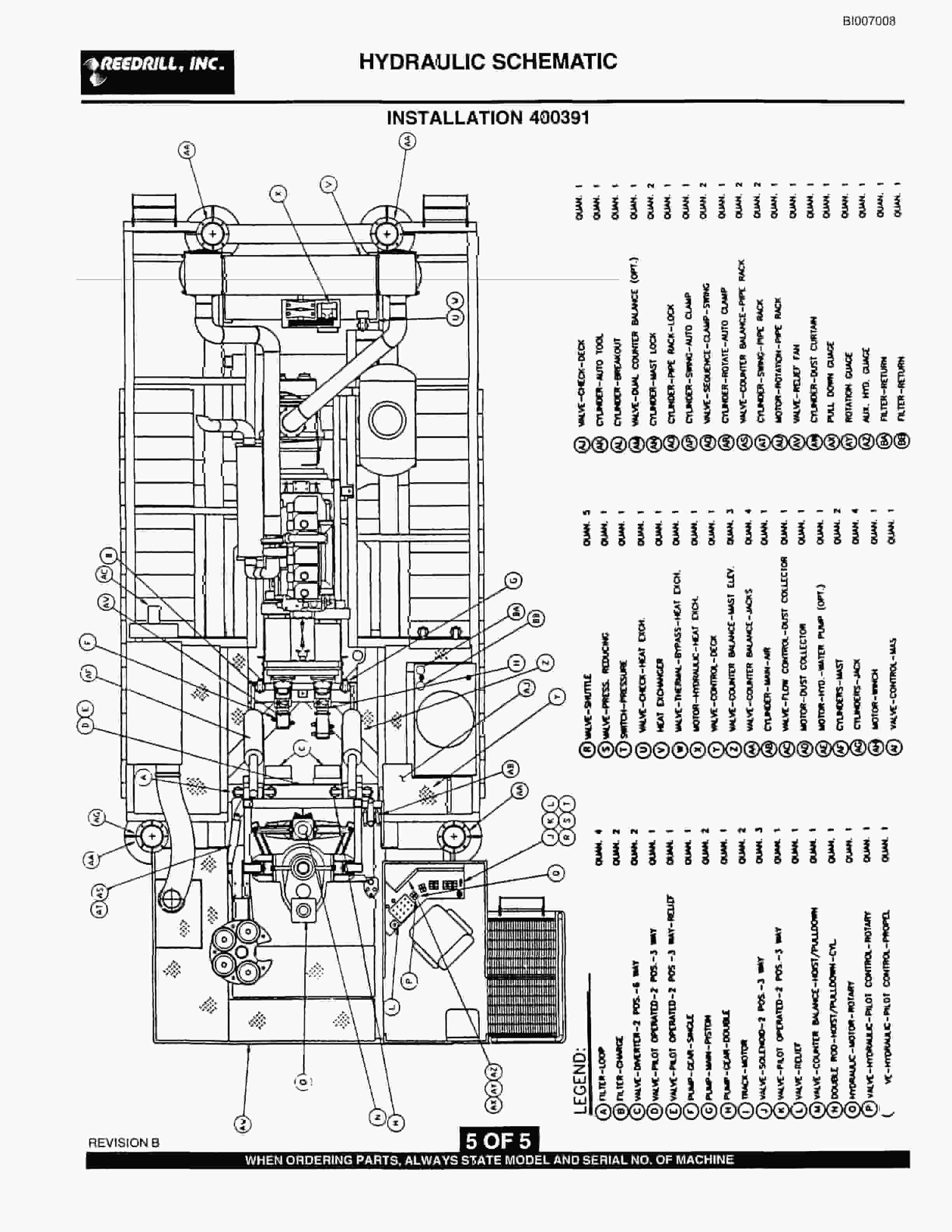 Bucyrus SK-45i Parts Catalog BI007008-5