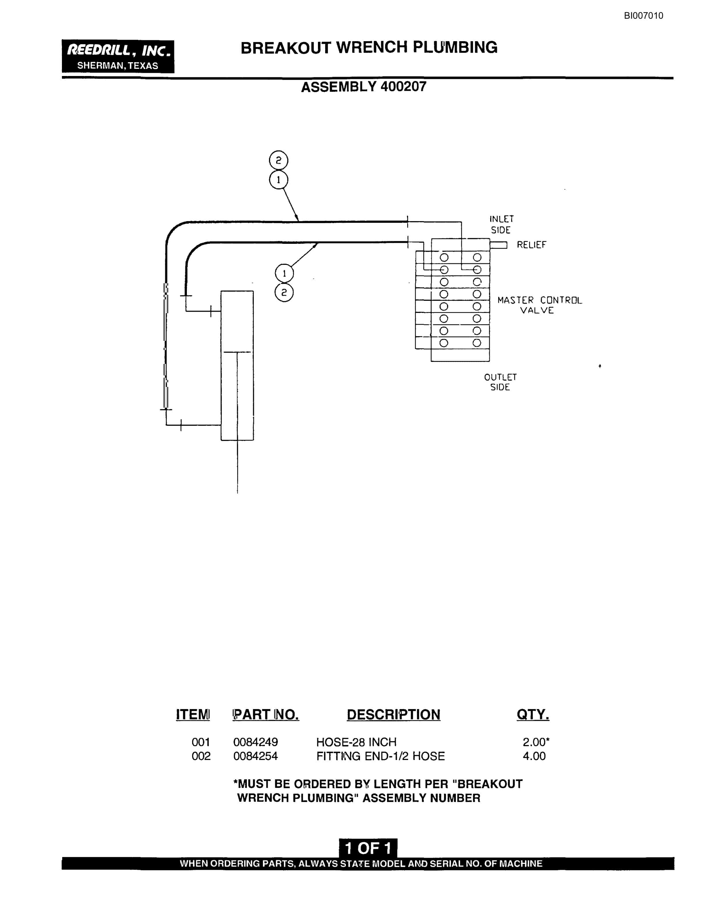 Bucyrus SK-45i Parts Catalog BI007010-4