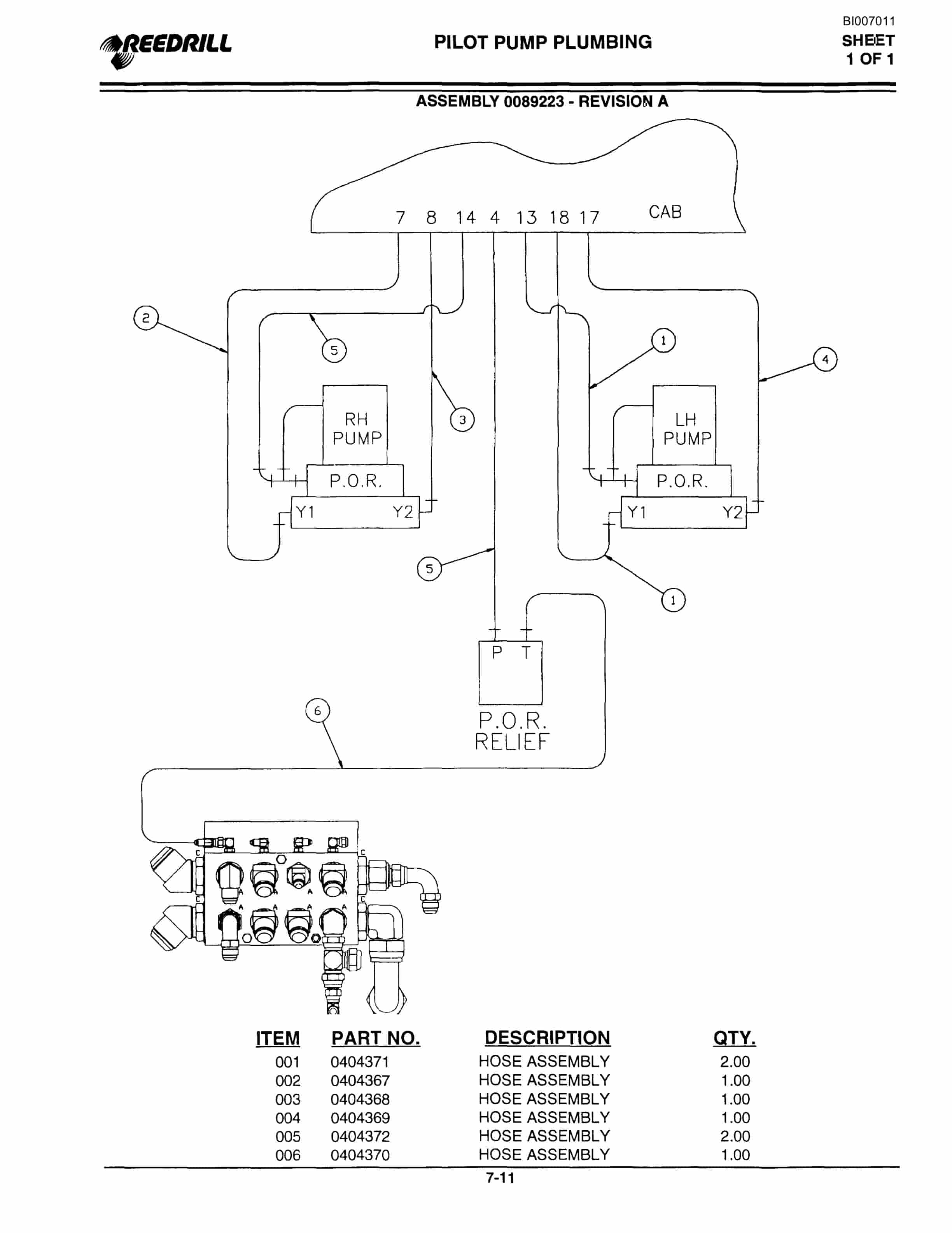 Bucyrus SK-45i Parts Catalog BI007011-4