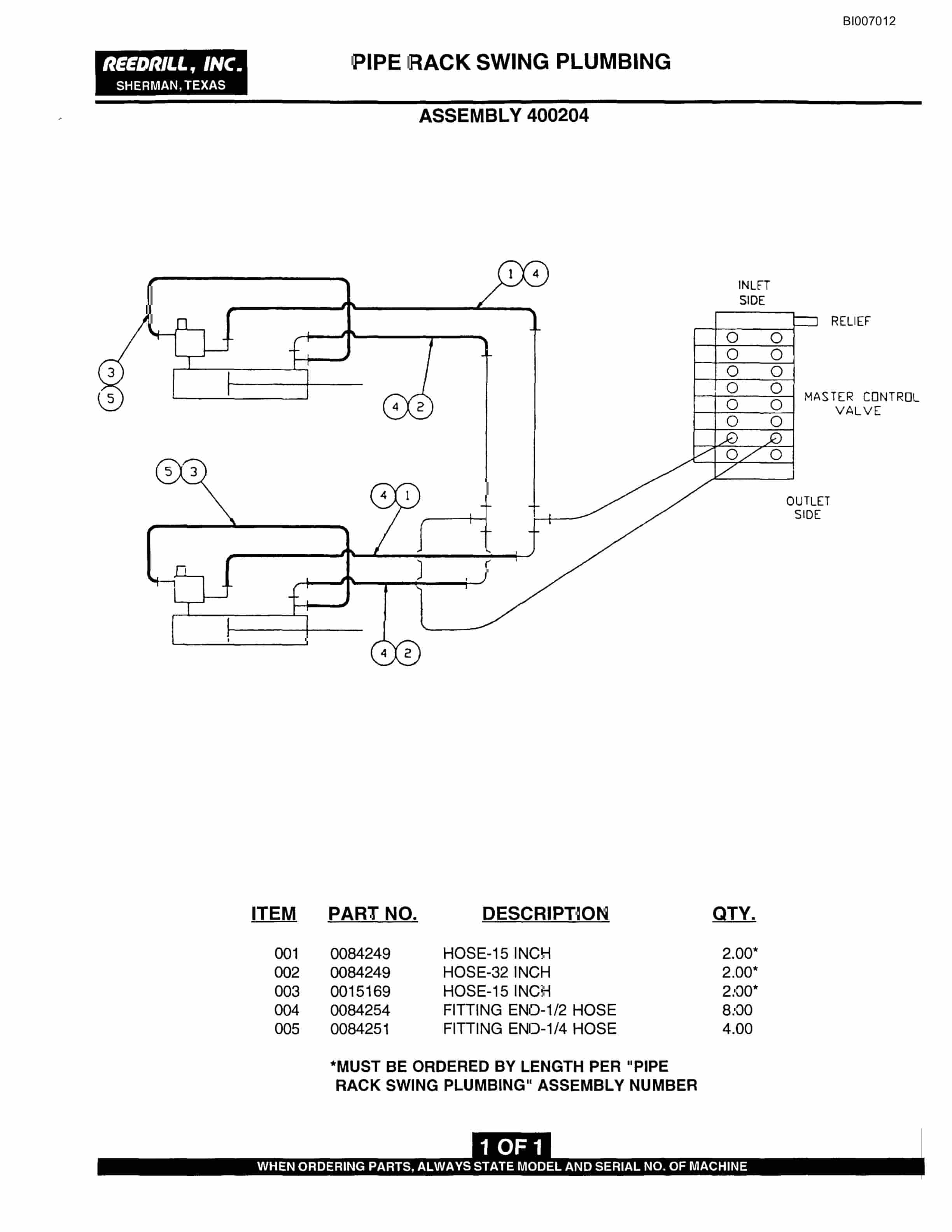 Bucyrus SK-45i Parts Catalog BI007012-4