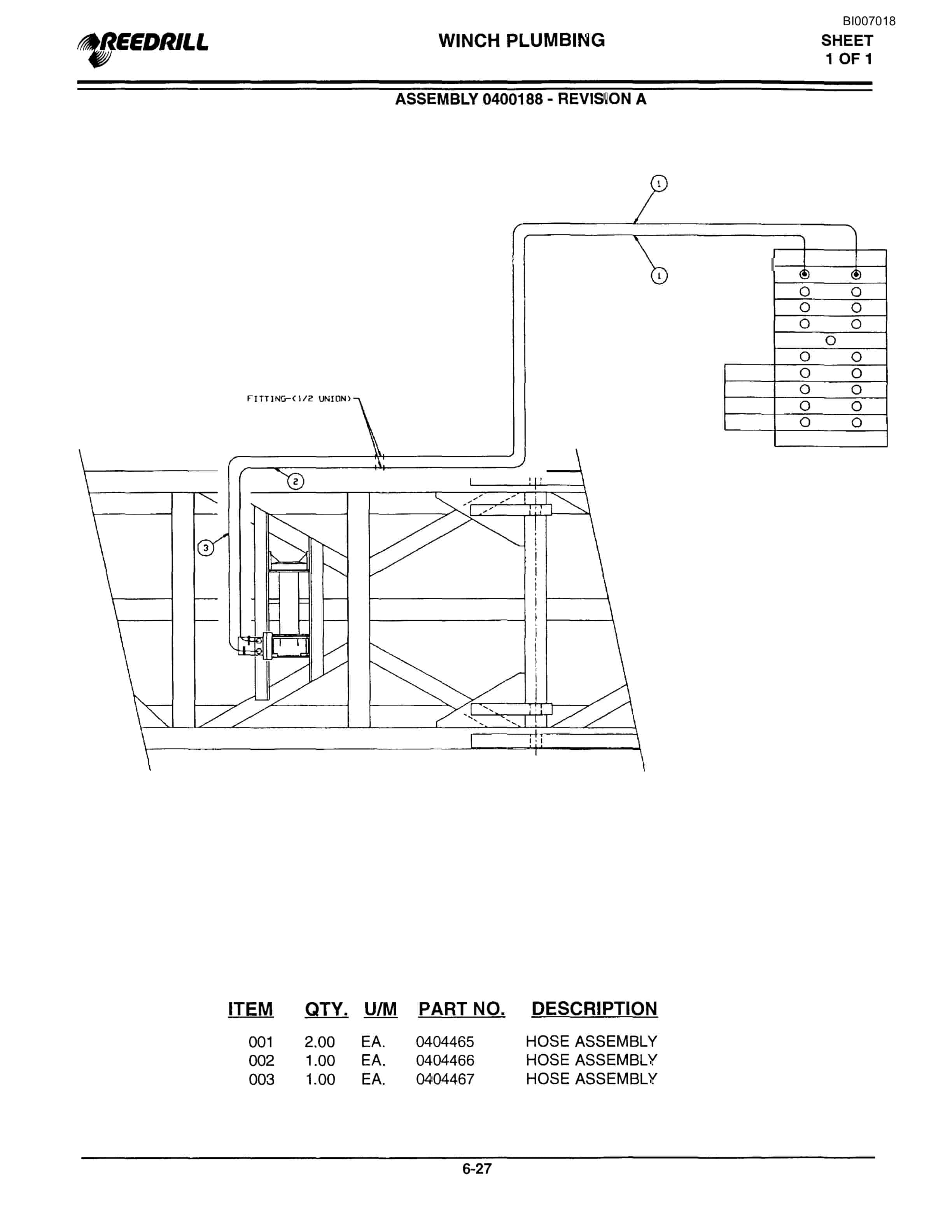 Bucyrus SK-45i Parts Catalog BI007018-3