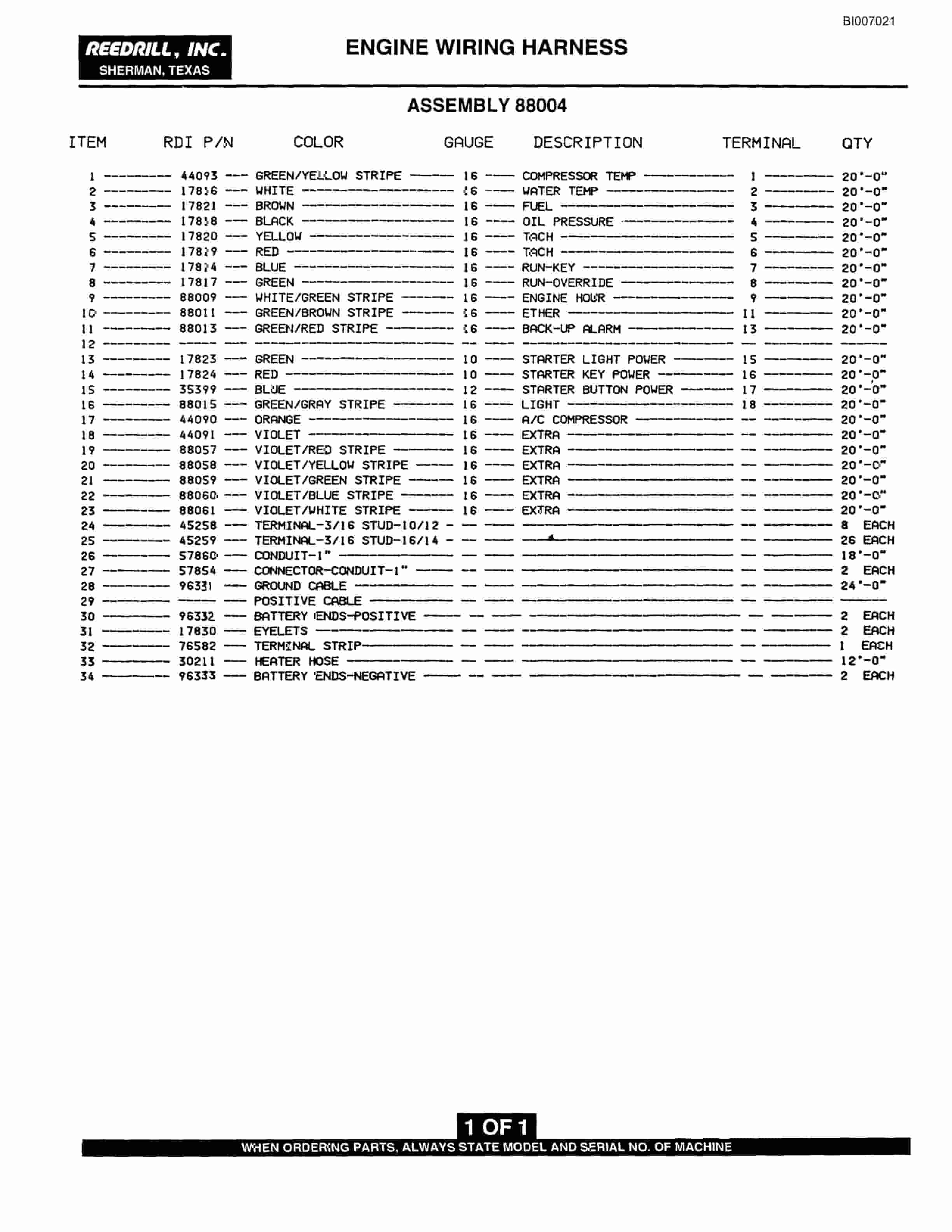 Bucyrus SK-45i Parts Catalog BI007021-5