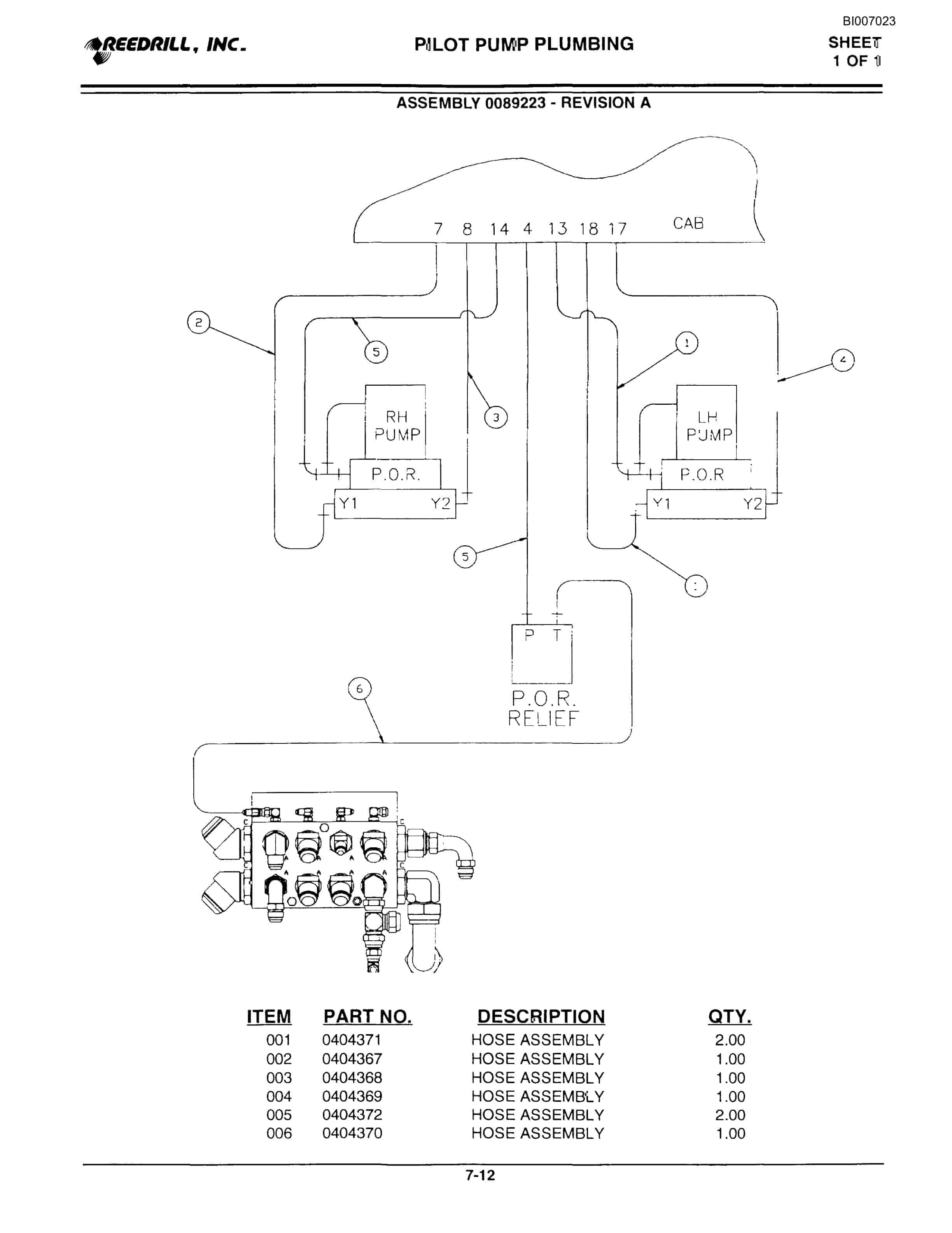 Bucyrus SK-45i Parts Catalog BI007023-3