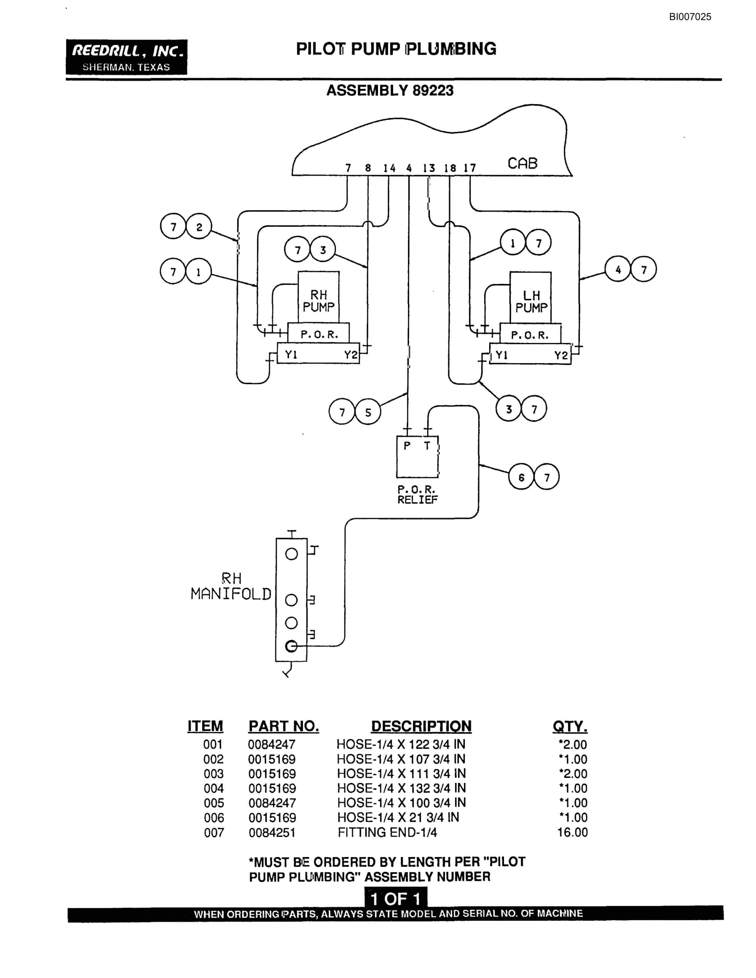 Bucyrus SK-45i Parts Catalog BI007025-4