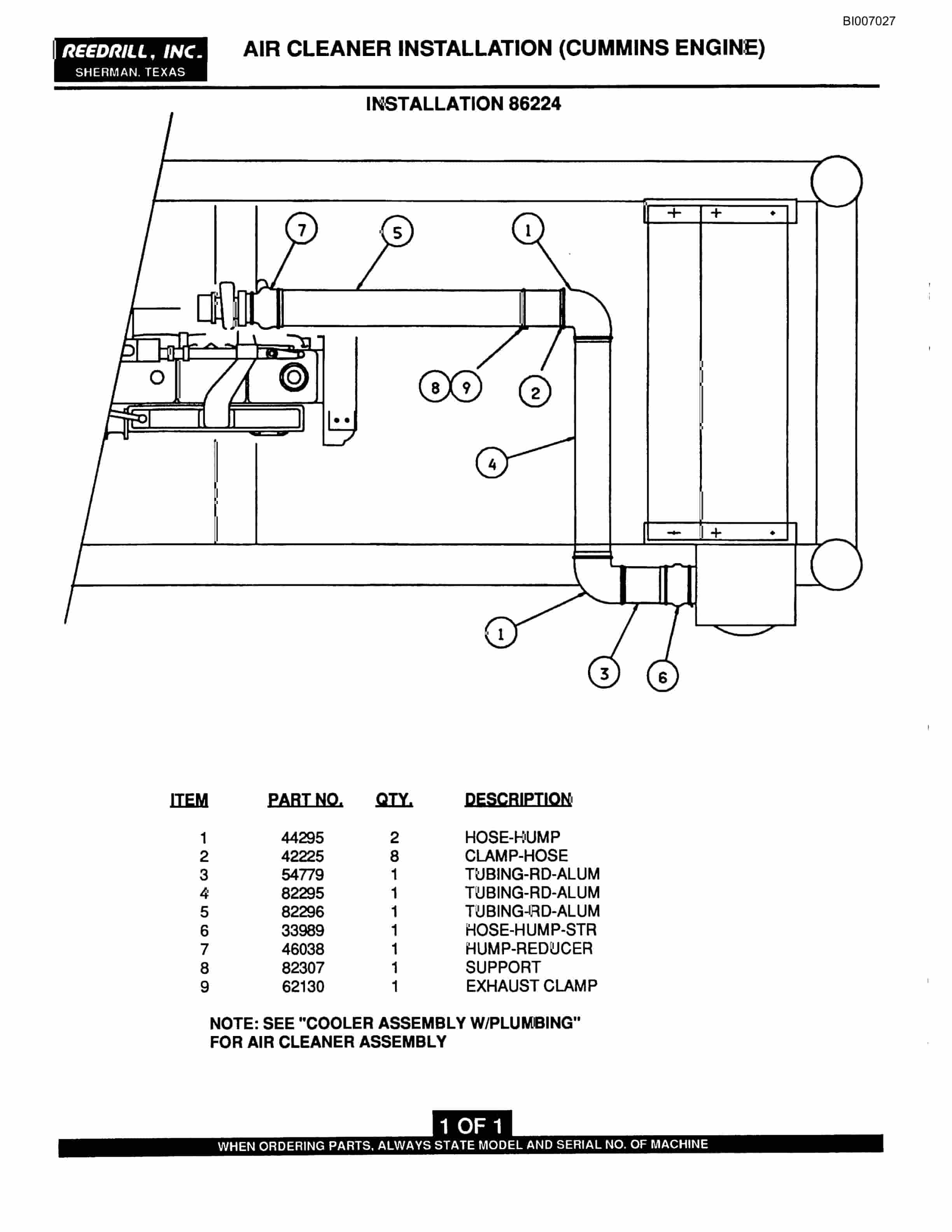 Bucyrus SK-45i Parts Catalog BI007027-2