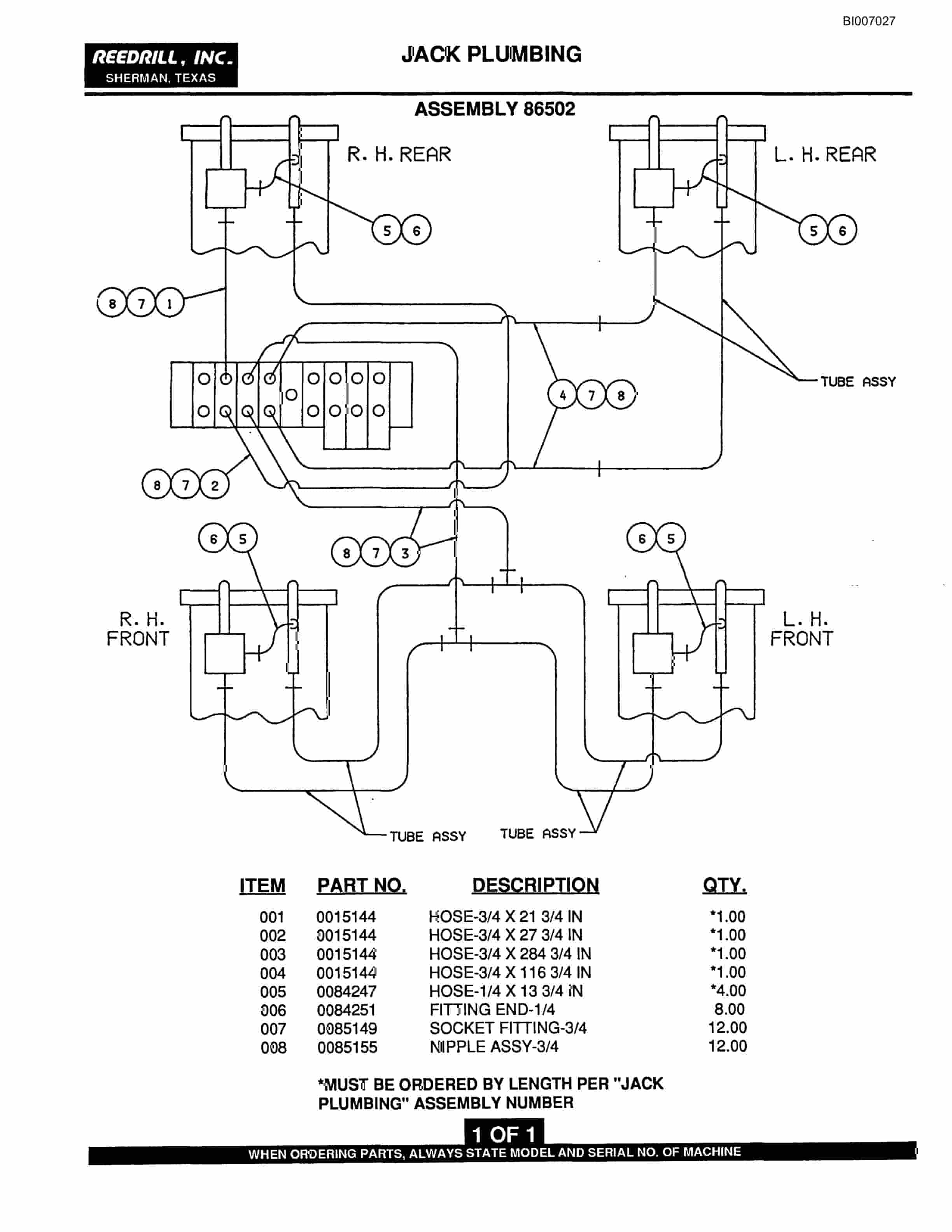 Bucyrus SK-45i Parts Catalog BI007027-4
