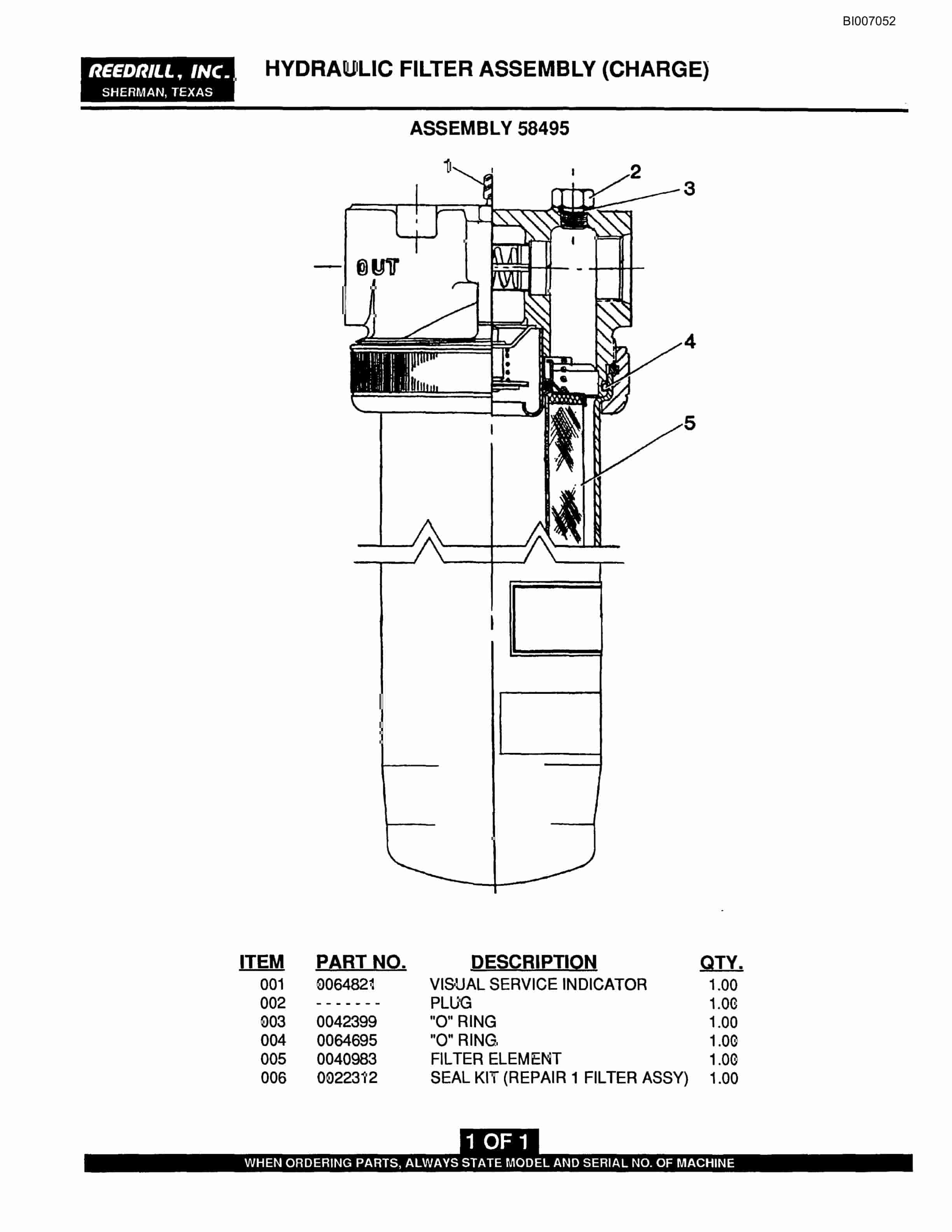Bucyrus SK-45i Parts Catalog BI007052-4