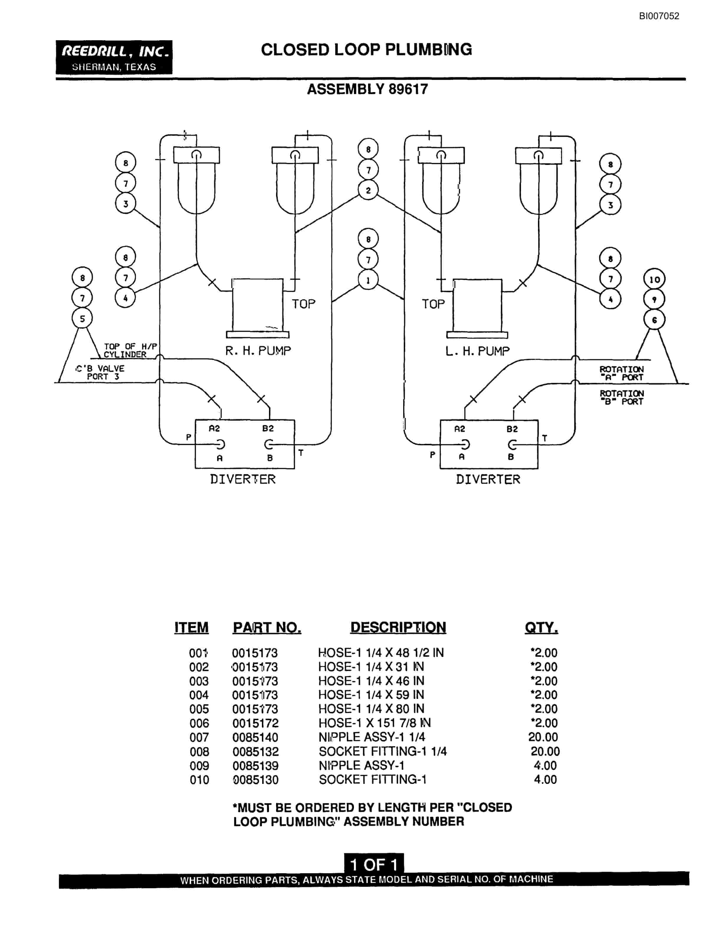 Bucyrus SK-45i Parts Catalog BI007052-5