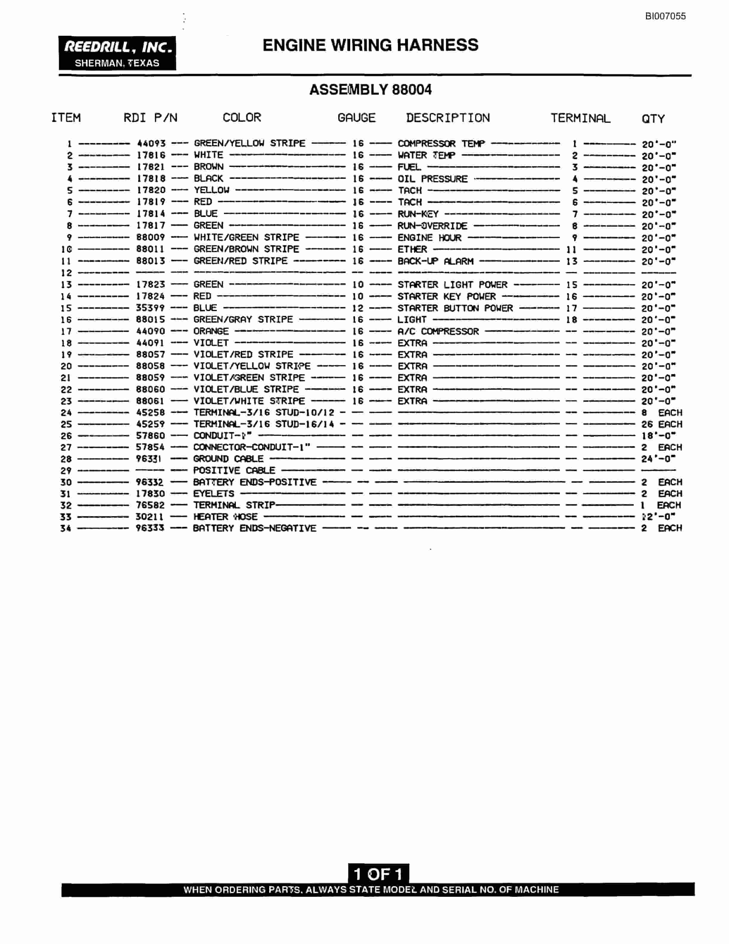 Bucyrus SK-45i Parts Catalog BI007055-5