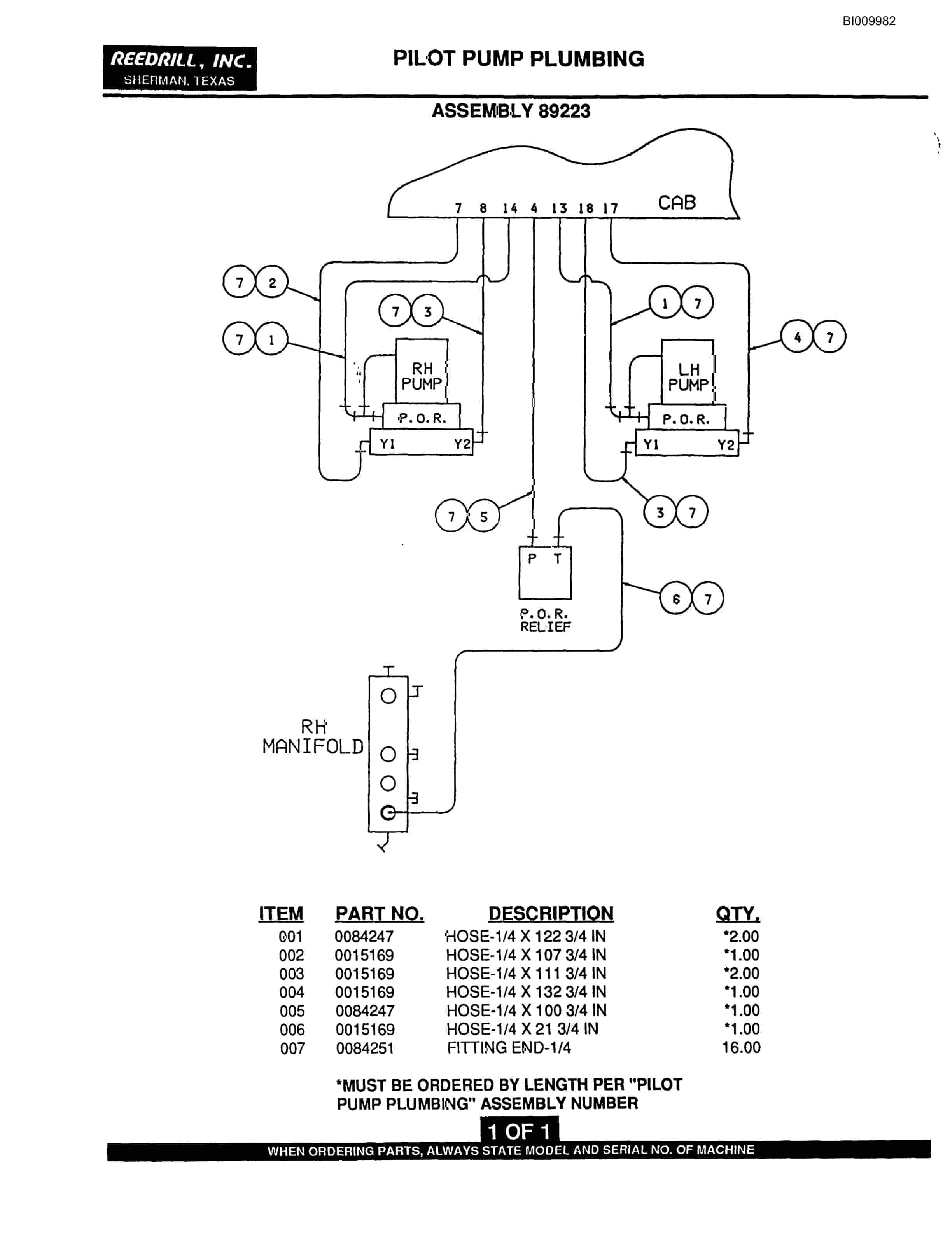 Bucyrus SK-45i Parts Catalog BI009982-4