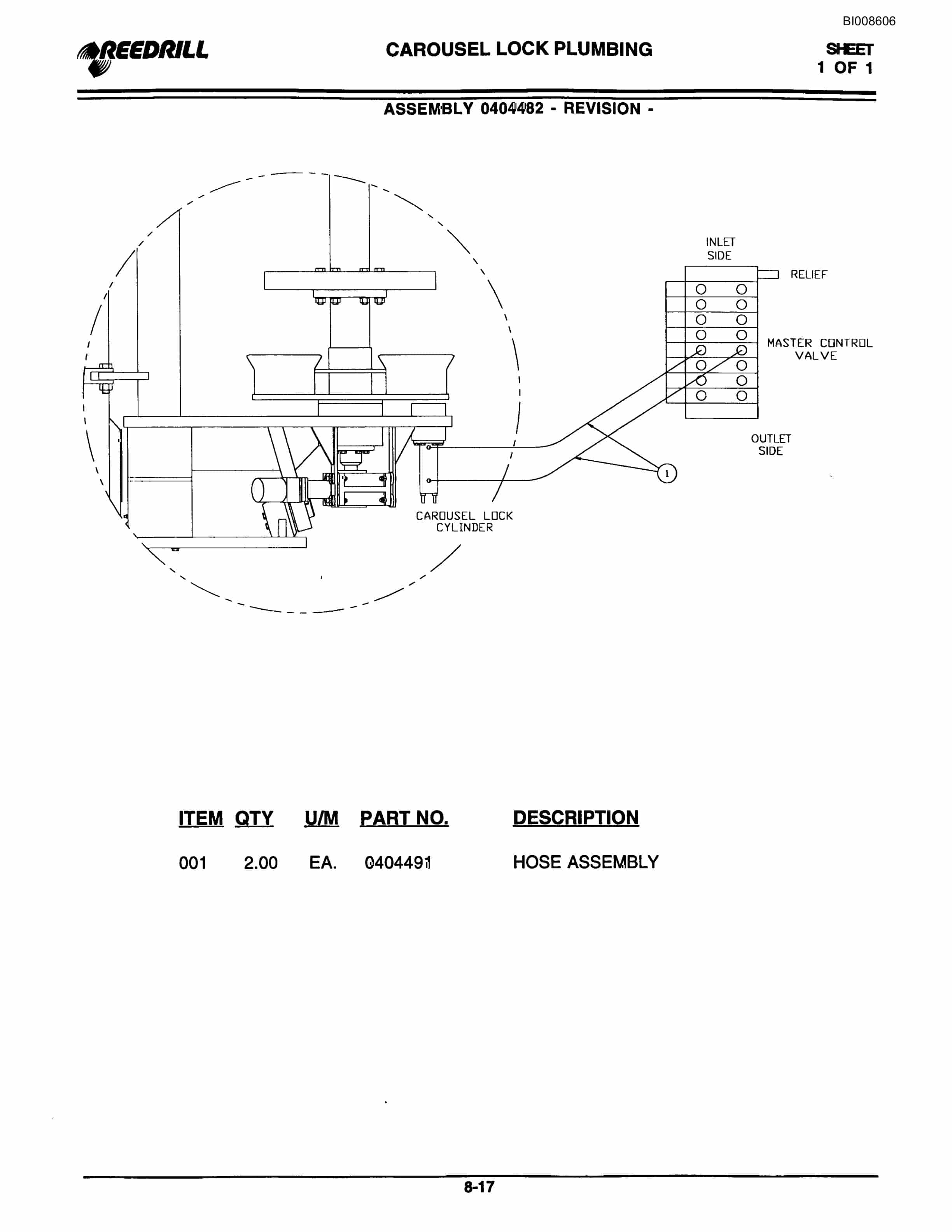 Bucyrus SK-50i Infinity Blasthole Drill Parts Catalog BI008606-5