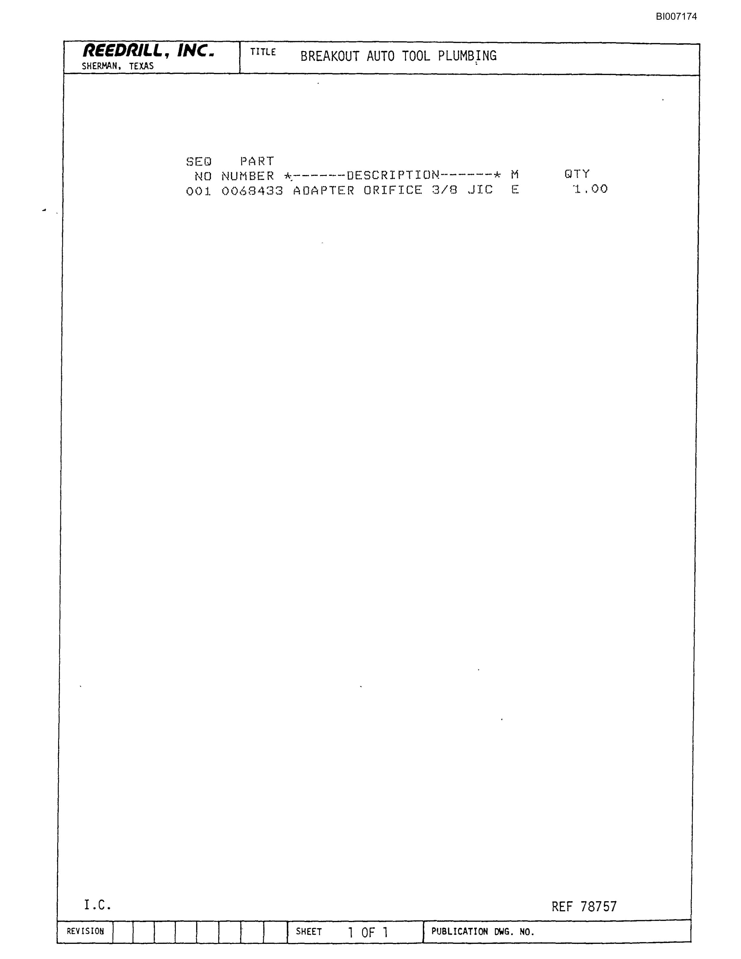 Bucyrus SK-5AD Parts Catalog BI007174-4