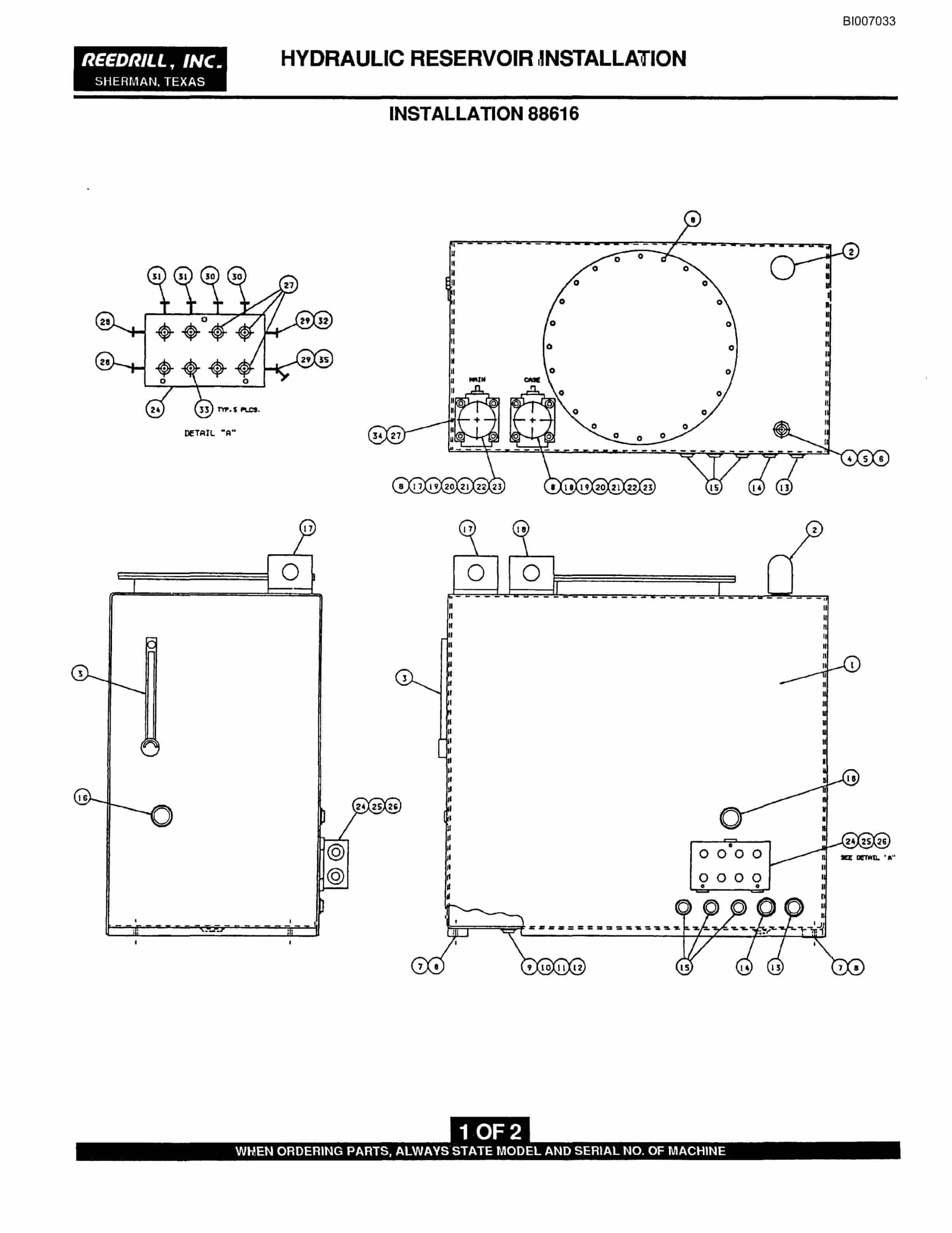 Bucyrus SK-60i Parts Catalog BI007033-5
