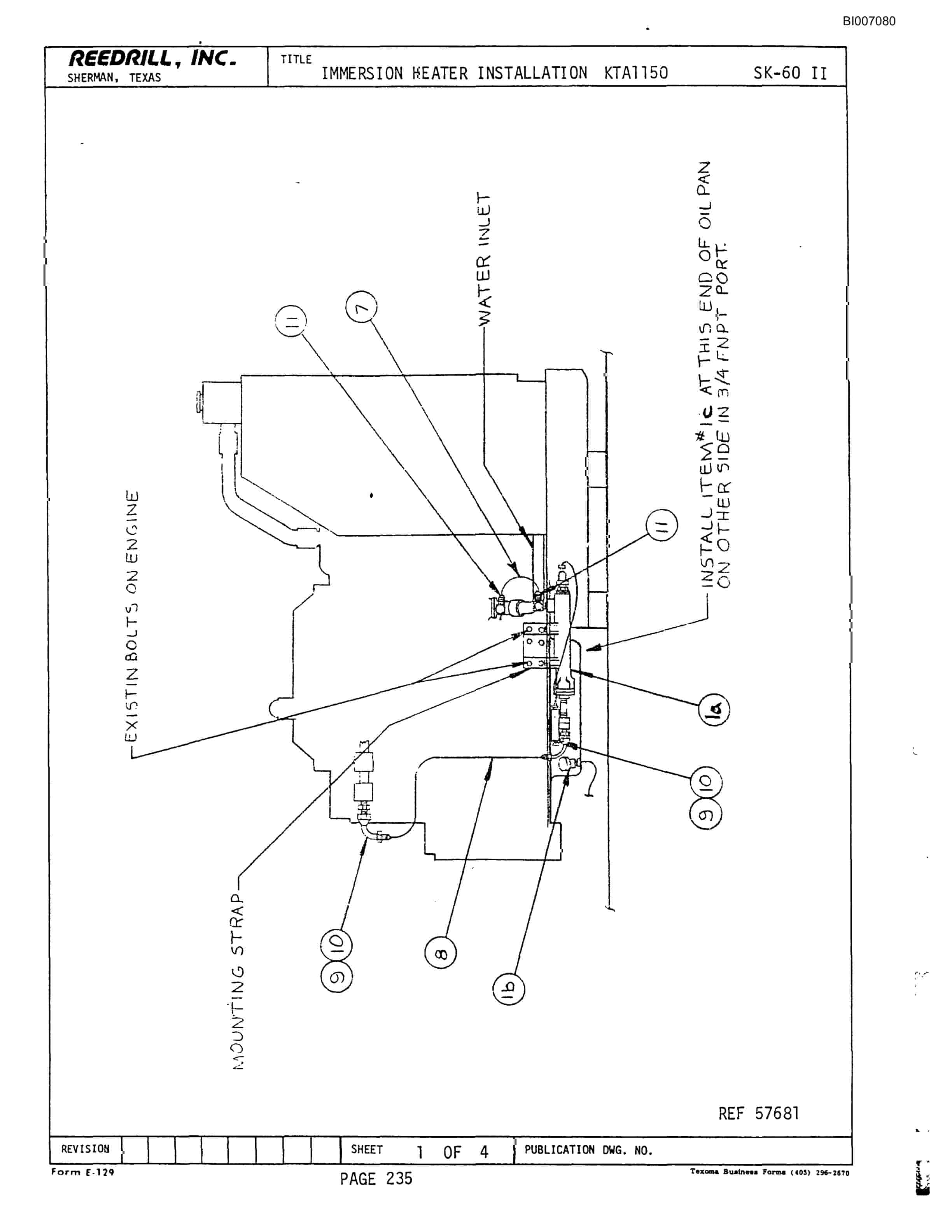 Bucyrus SK-60II Parts Catalog BI007080-5