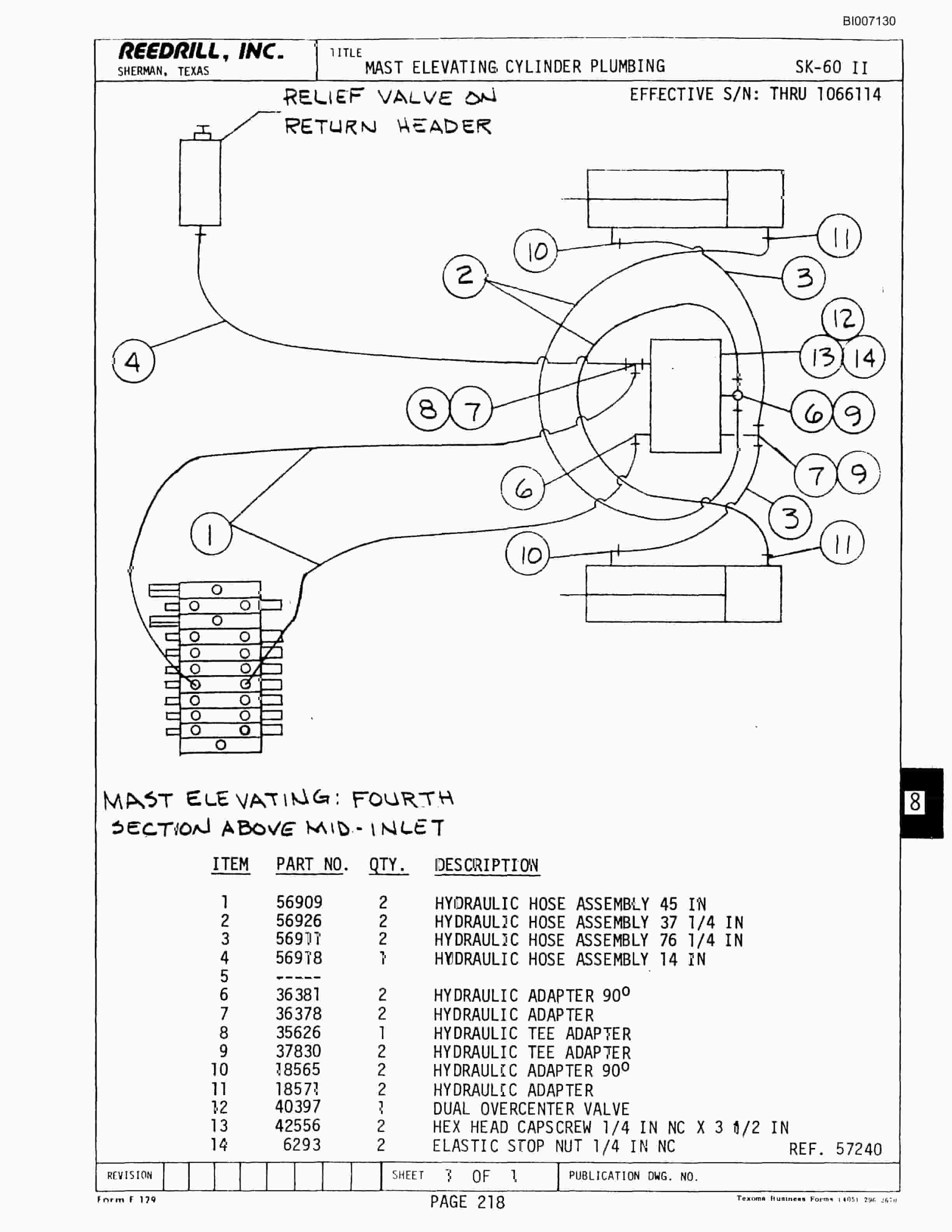 Bucyrus SK-60II Parts Catalog BI007130-3