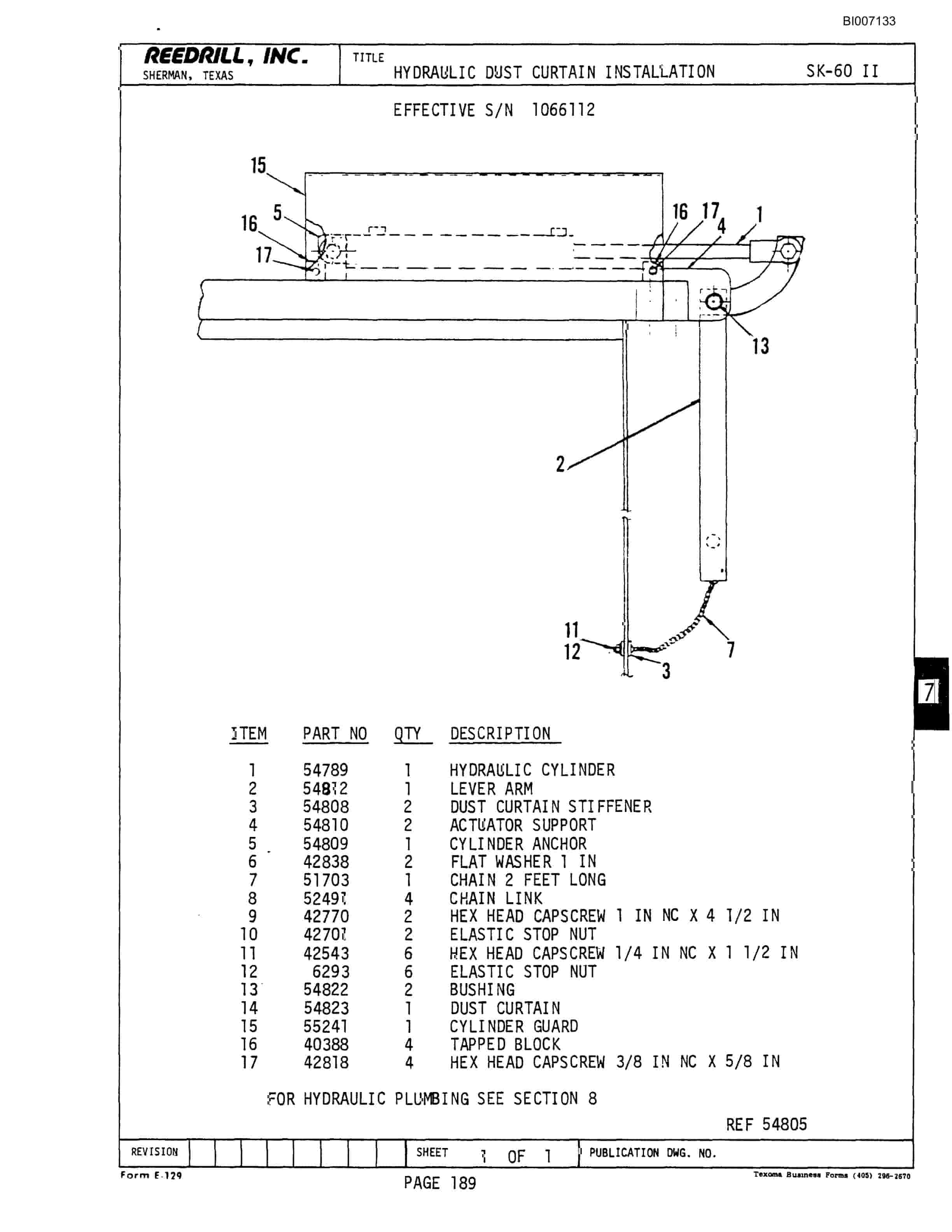 Bucyrus SK-60II Parts Catalog BI007133-3
