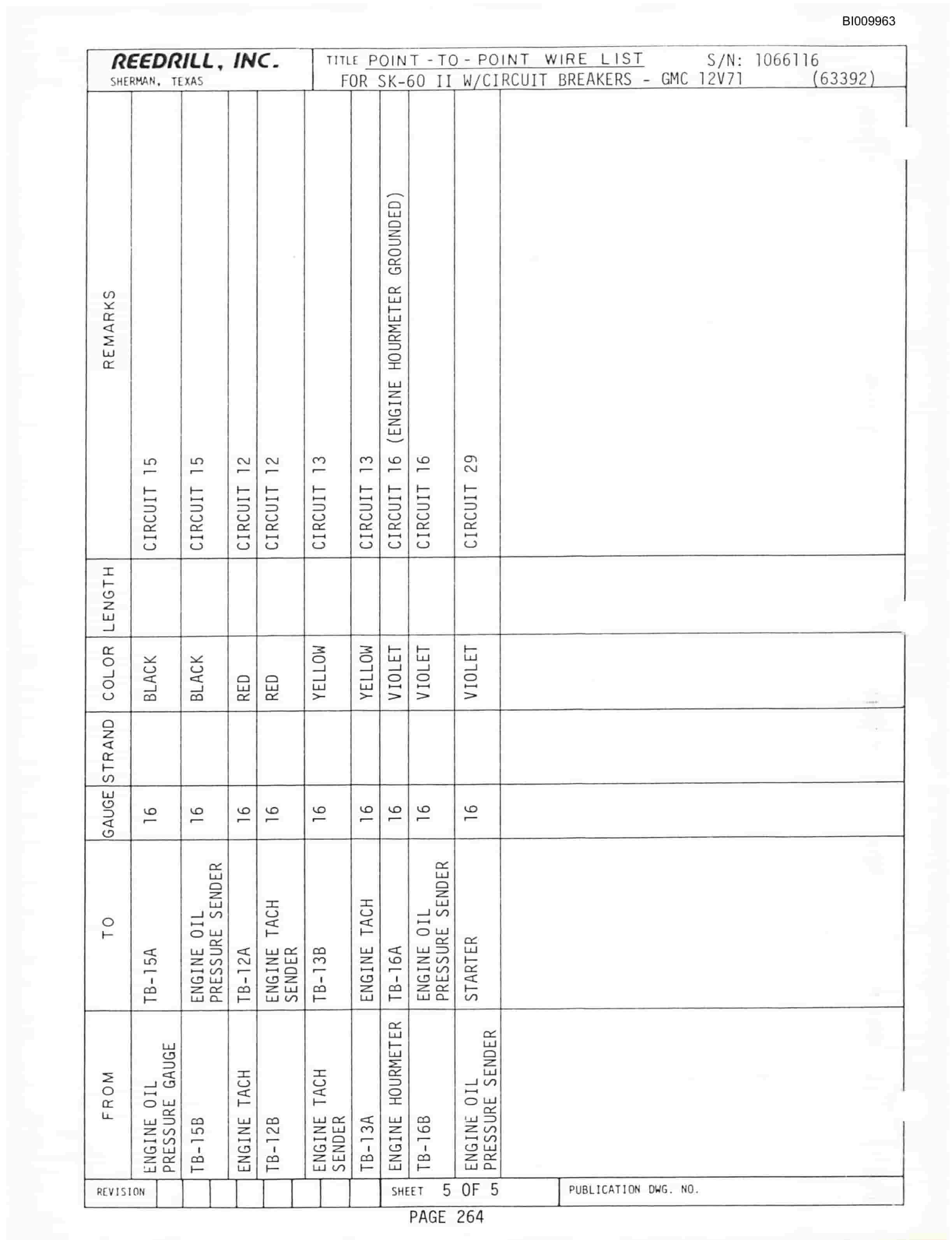 Bucyrus SK-60II Parts Catalog BI009963-5