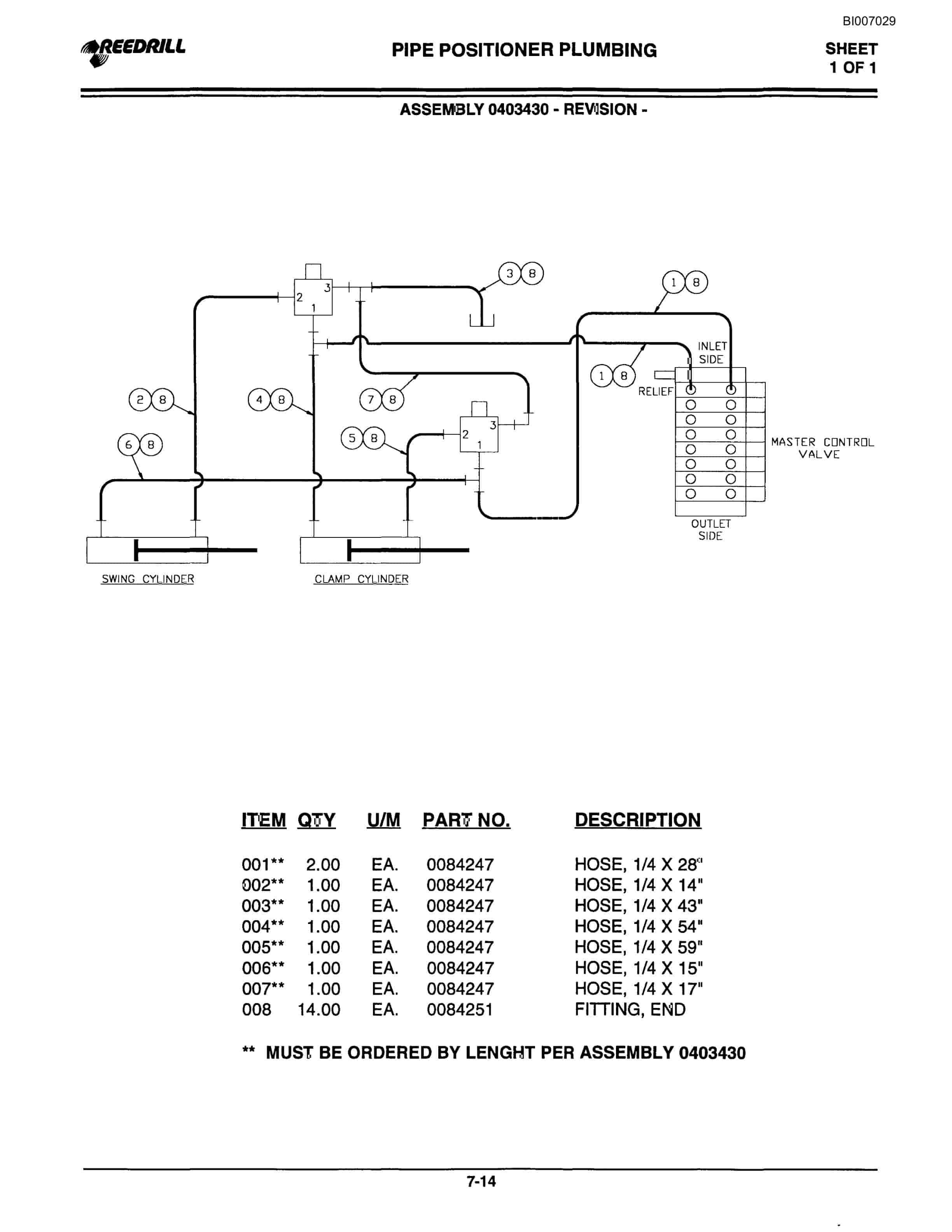 Bucyrus SK-75i Infinity Blasthole Drill Parts Catalog BI007029-4
