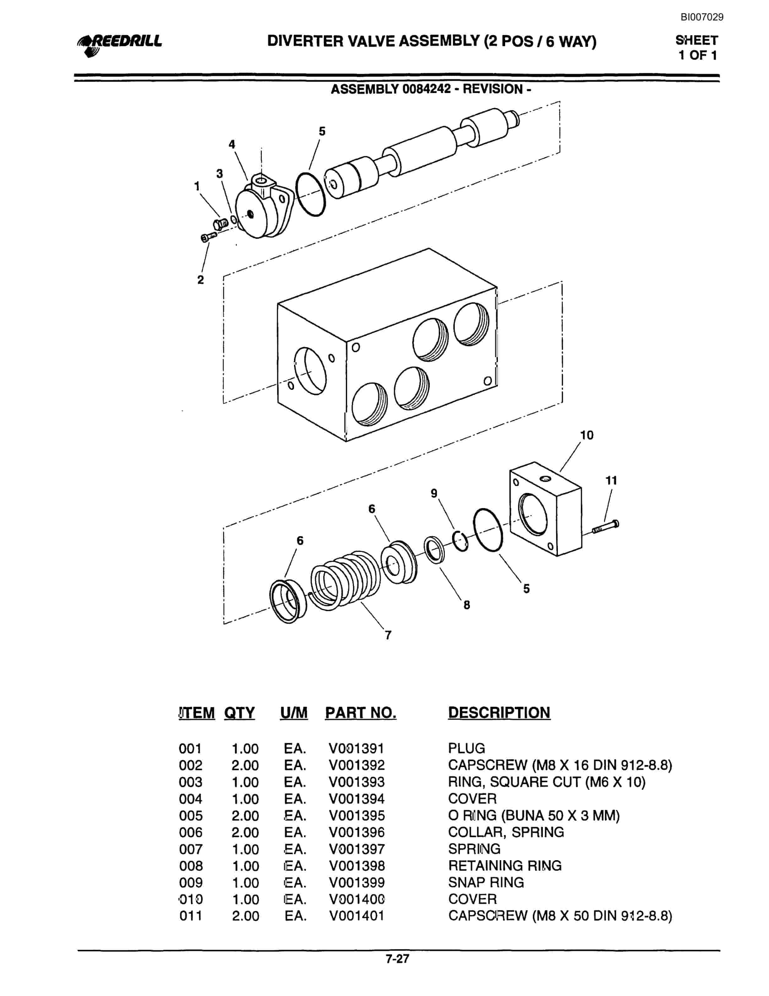 Bucyrus SK-75i Infinity Blasthole Drill Parts Catalog BI007029-5