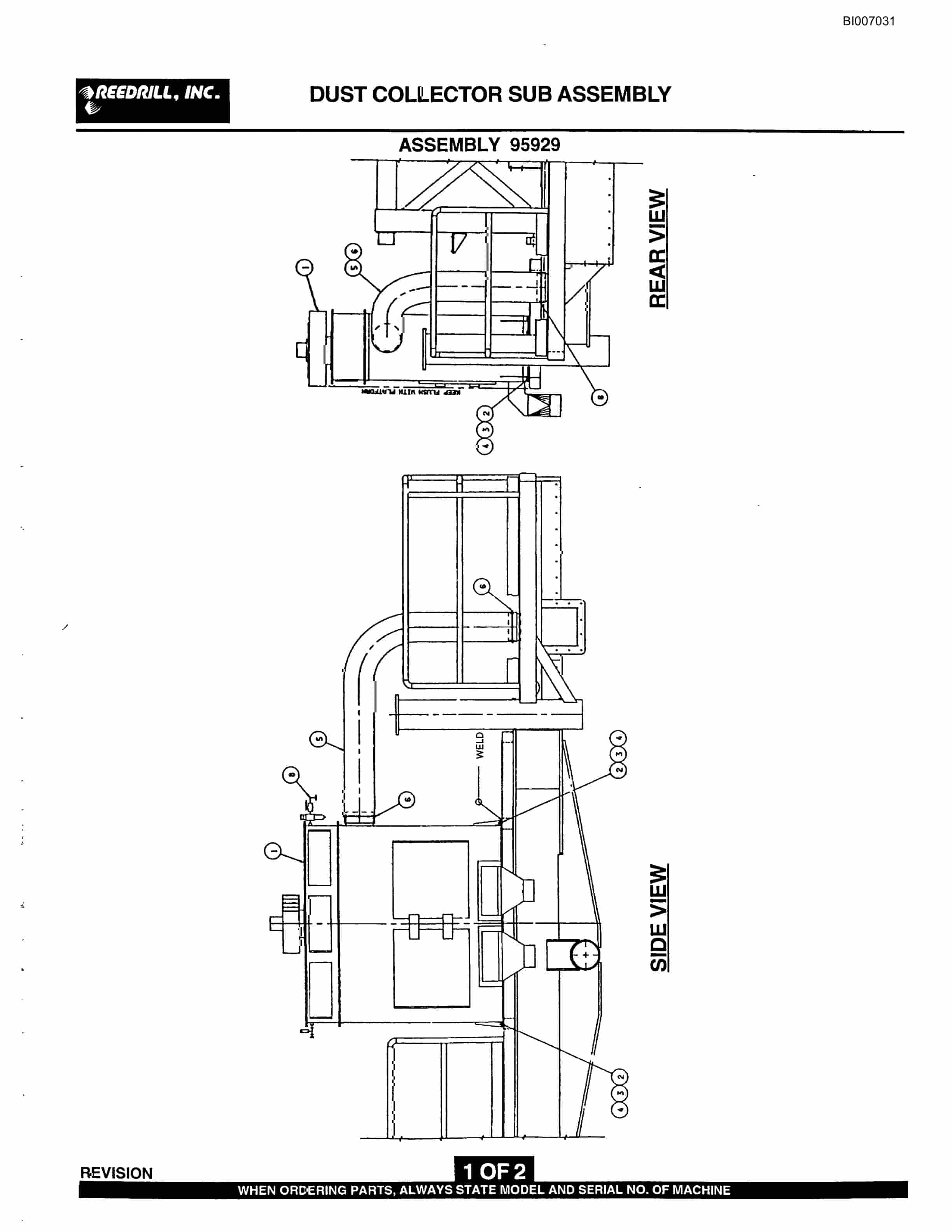 Bucyrus SK-75i Infinity Blasthole Drill Parts Catalog BI007031-2