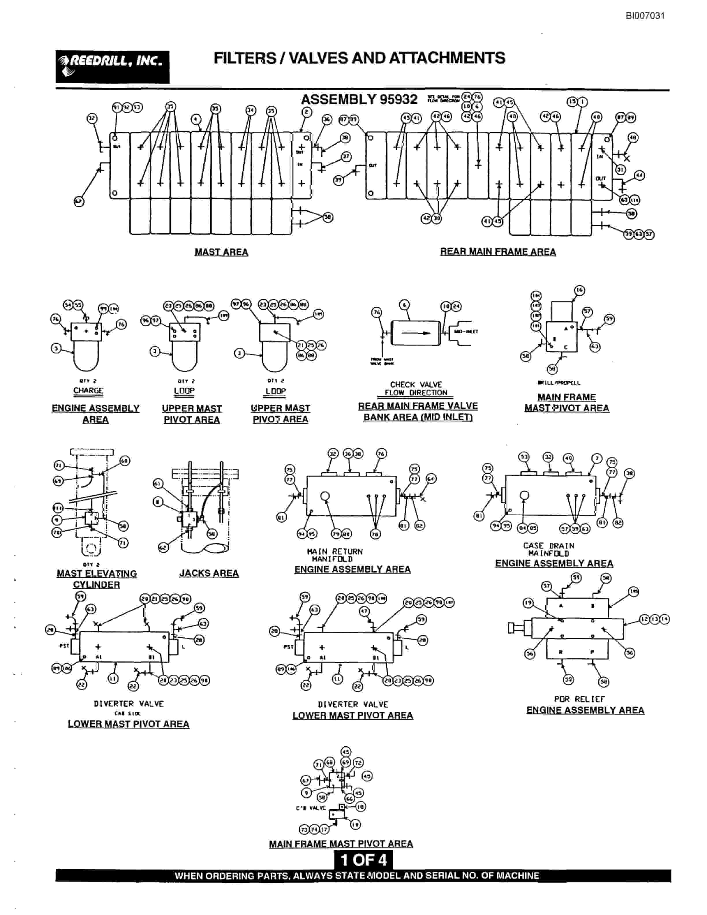 Bucyrus SK-75i Infinity Blasthole Drill Parts Catalog BI007031-4