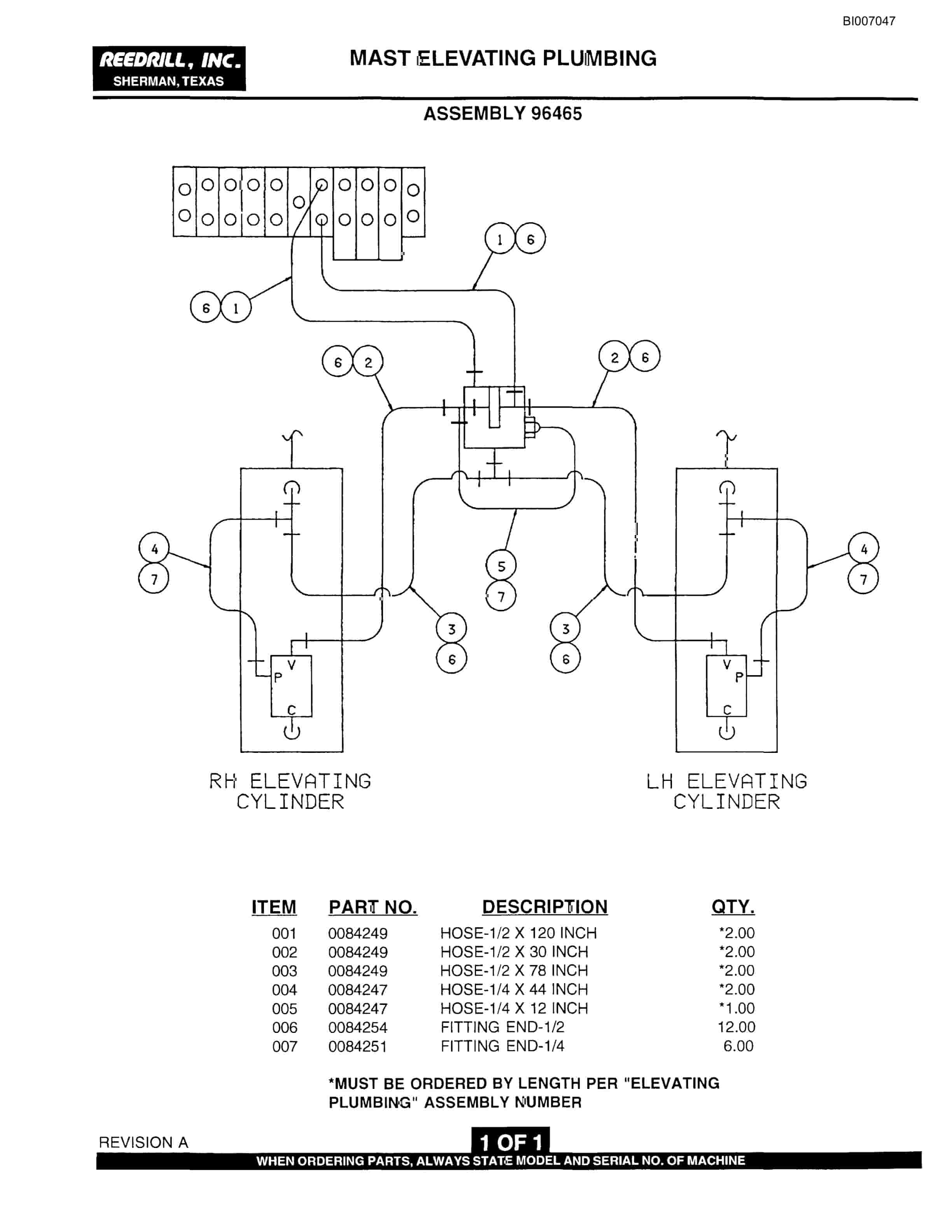 Bucyrus SK-75i Parts Catalog BI007047-4