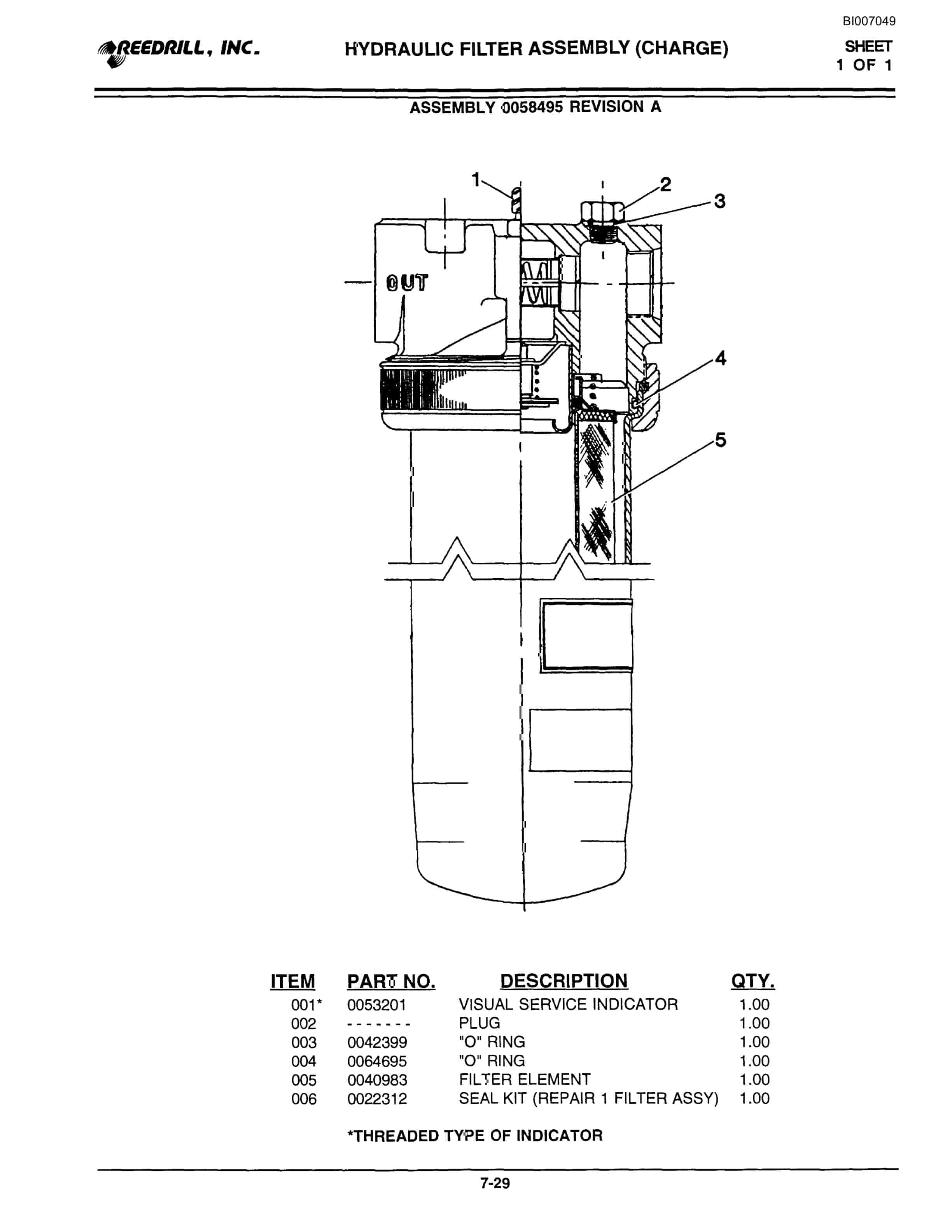 Bucyrus SK-75i Parts Catalog BI007049-4