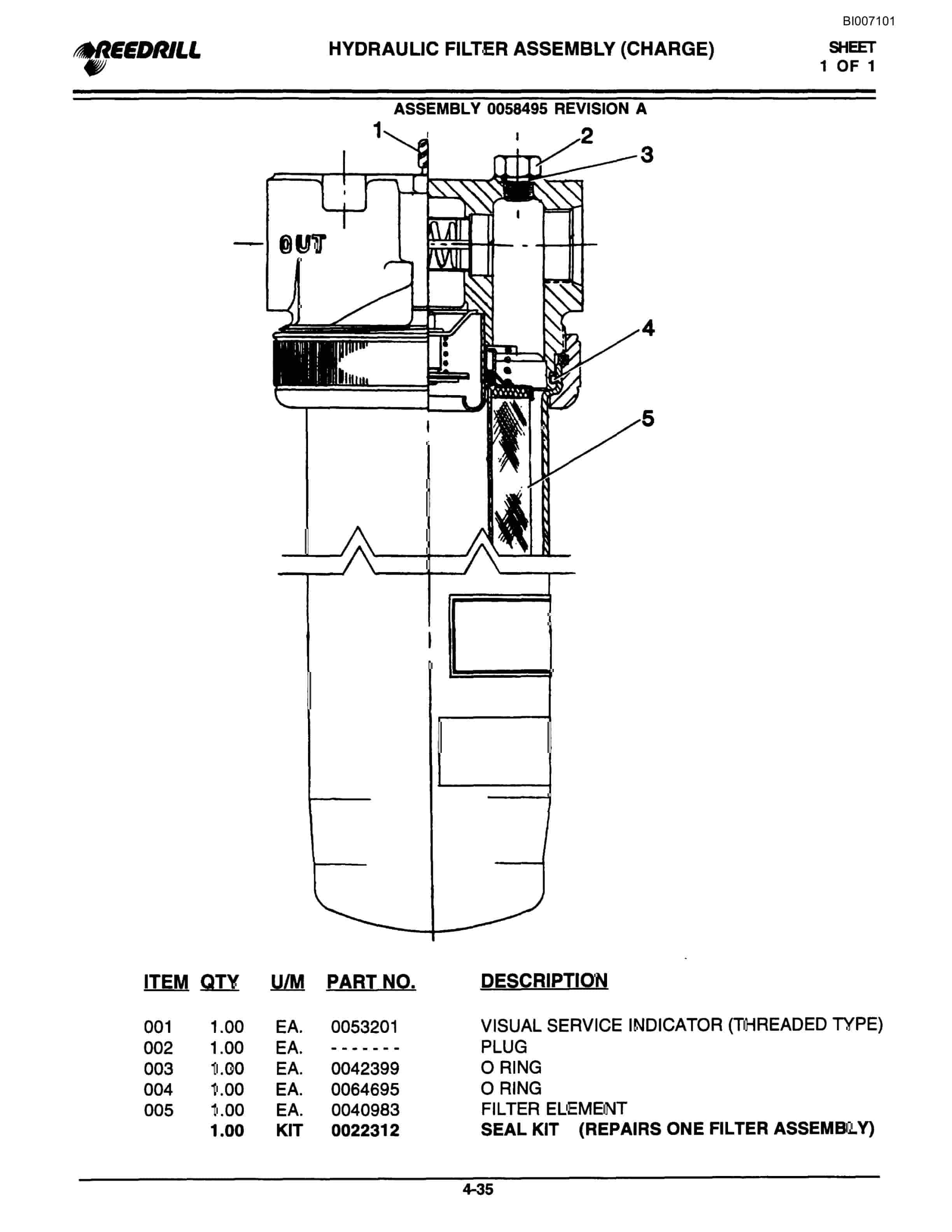 Bucyrus SK30i Infinity Blasthole Drill Parts Catalog BI007101-2